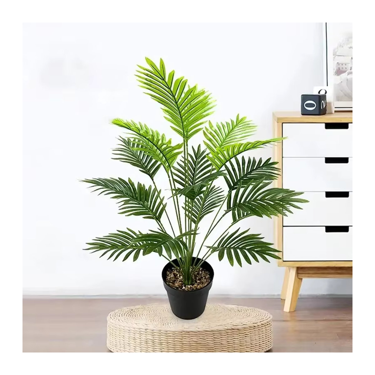 Künstliche Palme von Kmitang in Grün als dekorative Topfpflanze für Haus und Garten - Bild 5