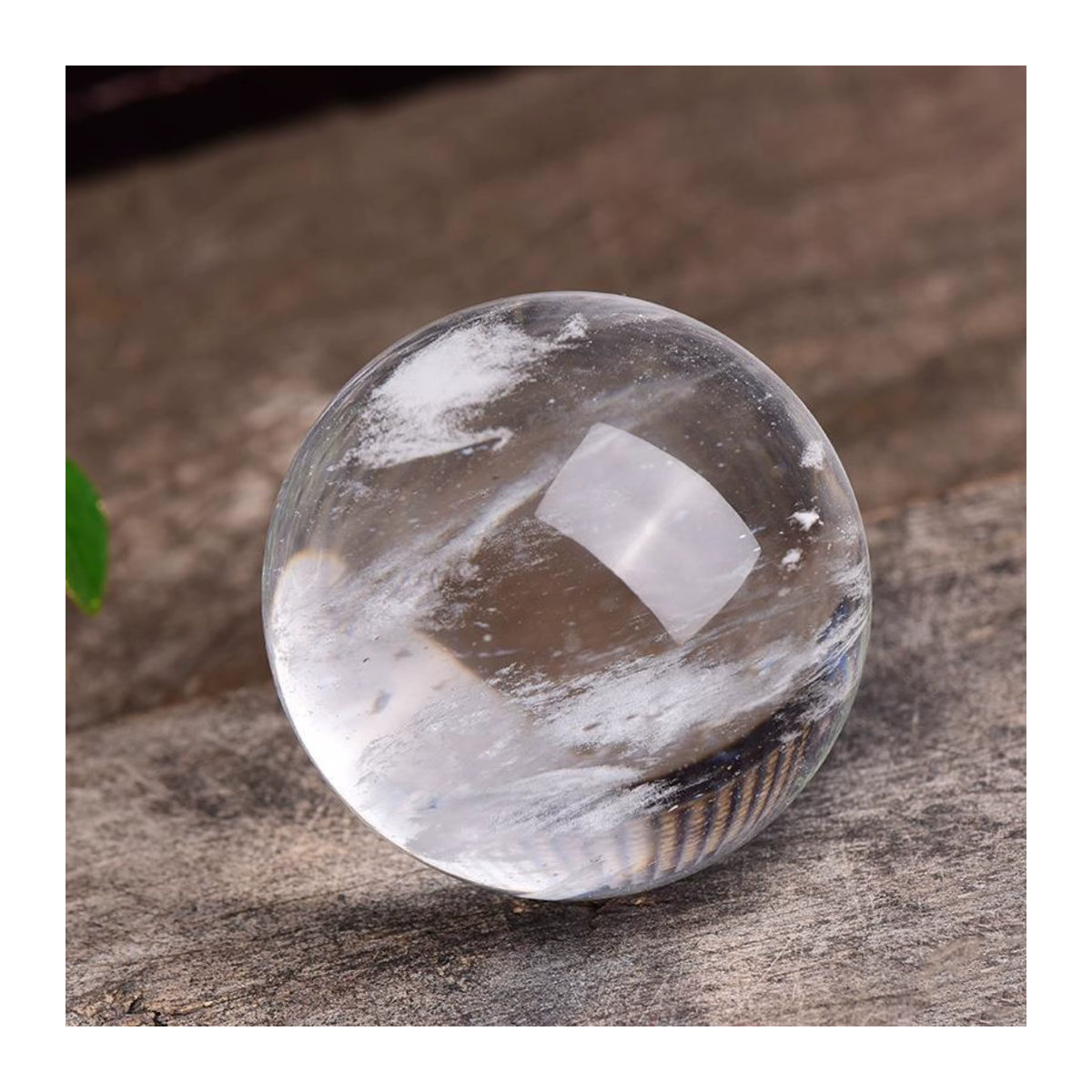 Künstliche Quarz Kugeln in Transparent für Chakra-Meditation und Altar Dekoration - Bild 2