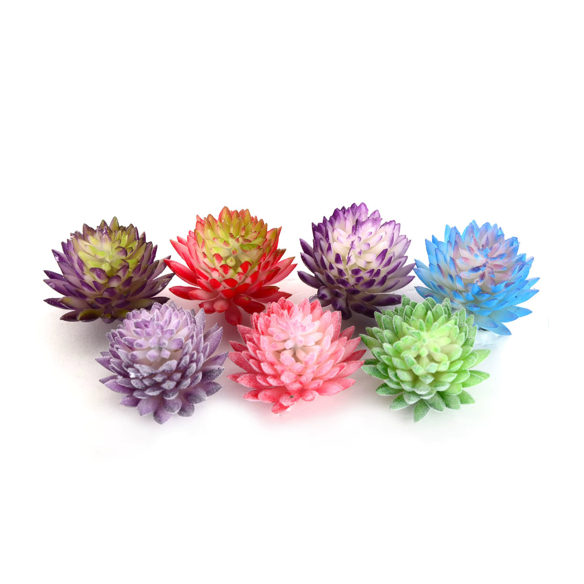 Künstliche Sukkulenten-Pflanzen von merylover in Multicolor und Purple Green zur dekorativen Gestaltung von Haus und Garten - Bild 3