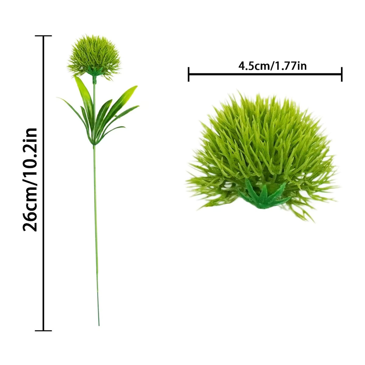 Künstlicher Löwenzahn Blumenstrauß in Grün für Garten, Hochzeit und Wohnzimmer Dekoration, 3 oder 7 Stück - Bild 4