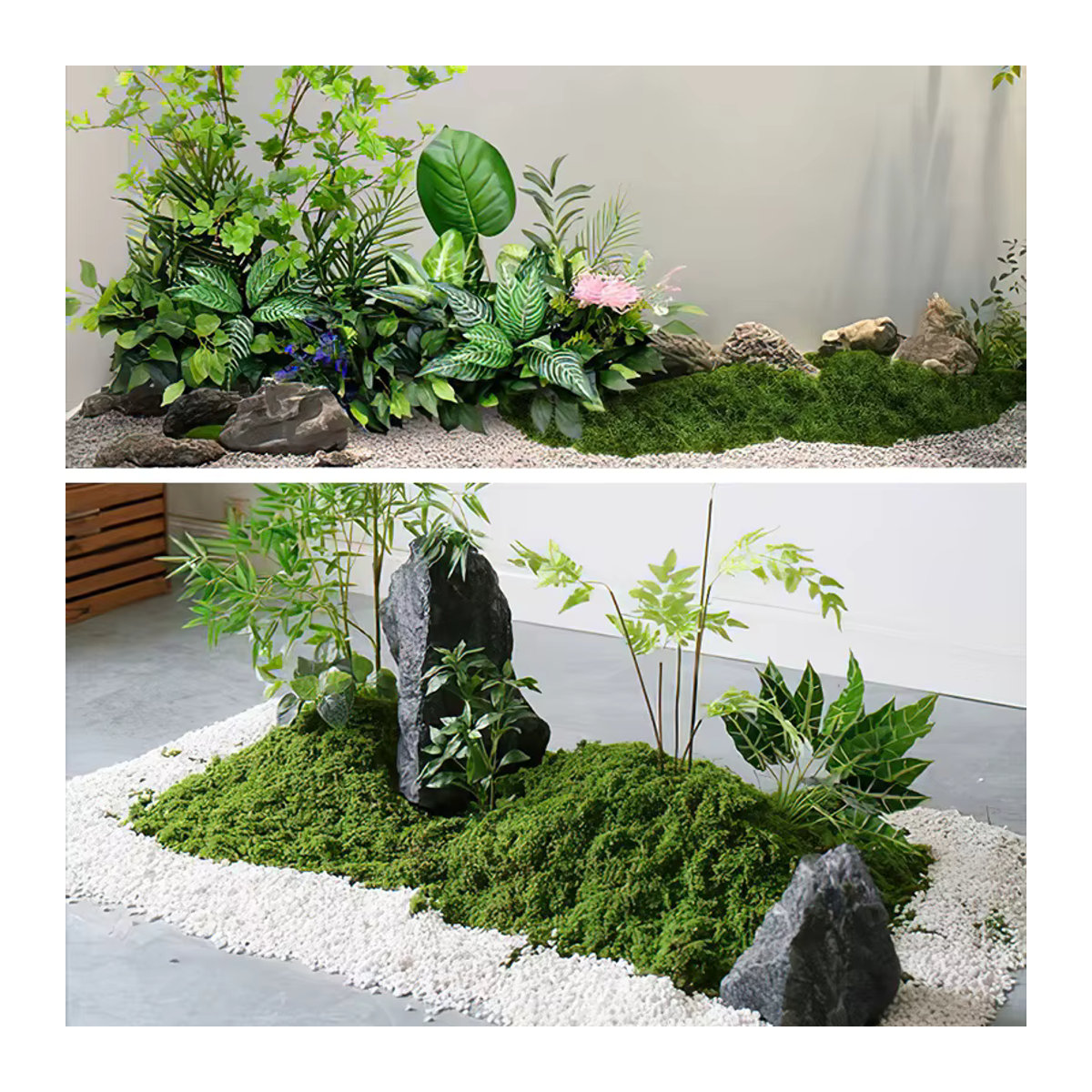 Künstliches Moos in Grün für Garten und Indoor Dekoration als Mini Landschaft und Bonsai Gestaltung - Bild 4