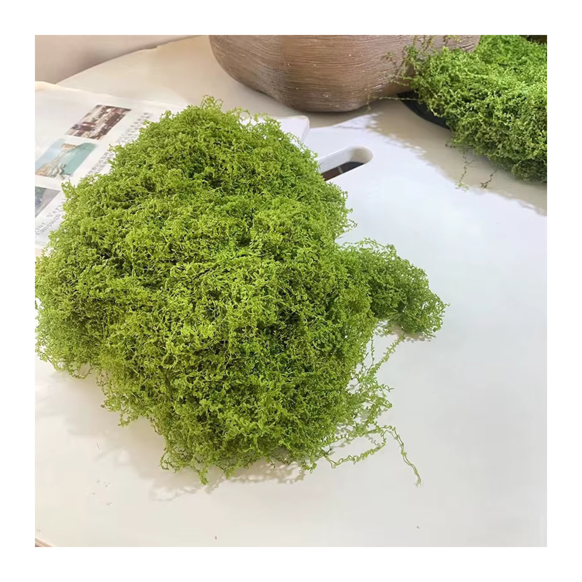 Künstliches Moos in Grün für Garten und Indoor Dekoration als Mini Landschaft und Bonsai Gestaltung - Bild 5