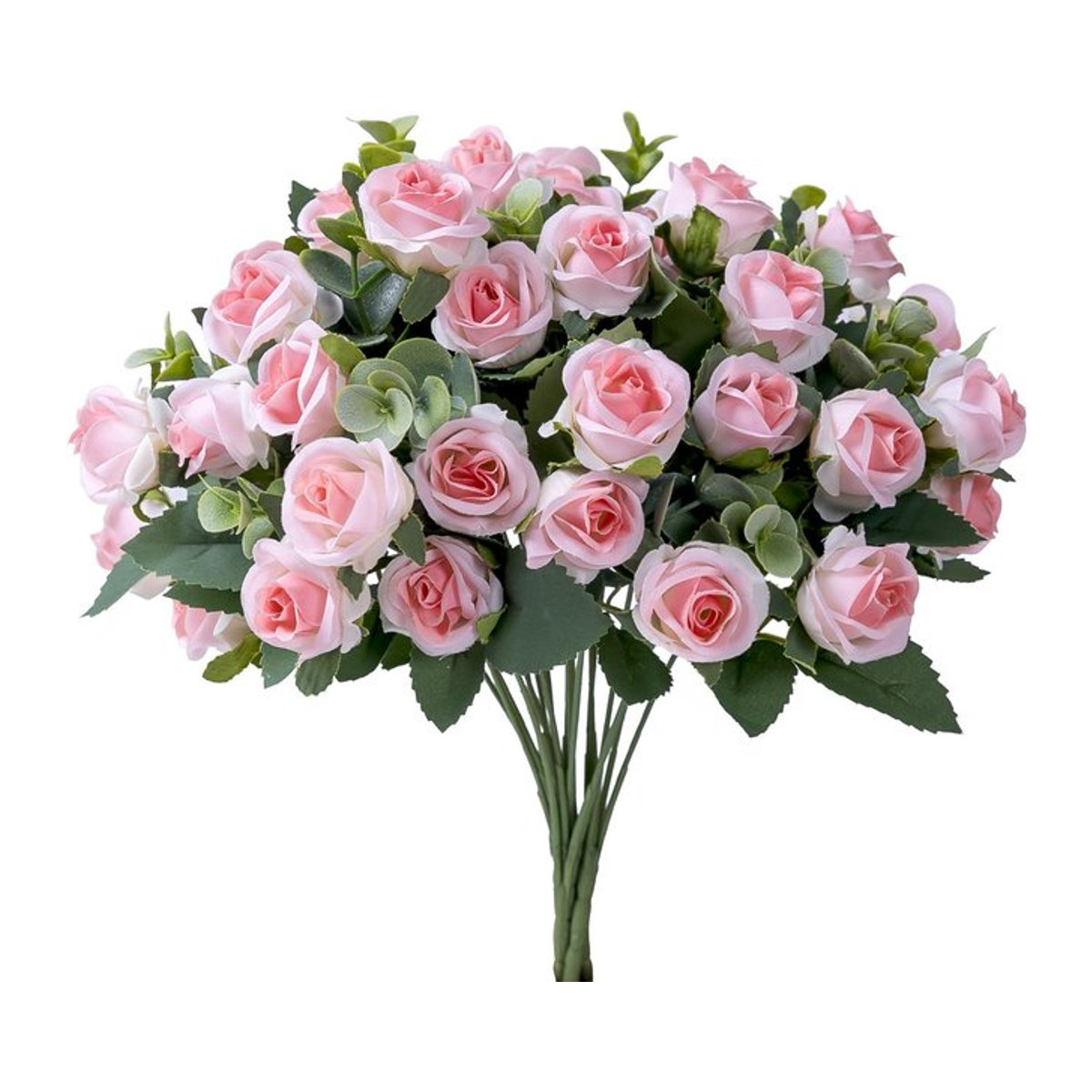 Künstliches Rosen-Bouquet in Weiß, 30 cm Dekoblüten für Tisch und Zimmer - Bild 1