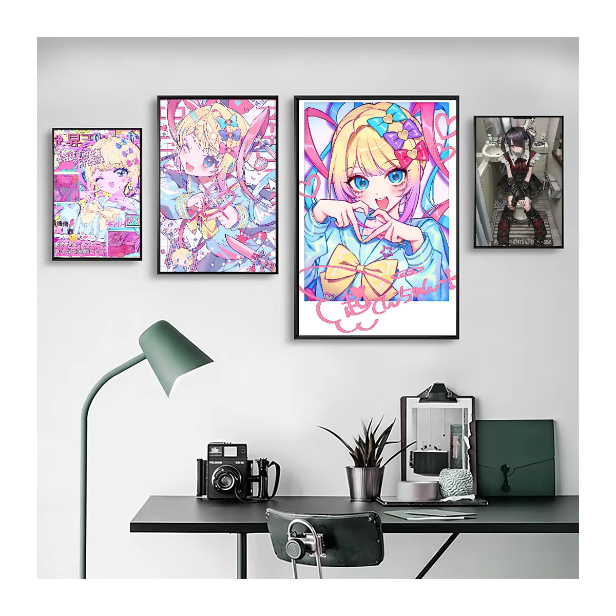 Kunstposter Bedürftige Mädchen als Wanddekoration aus Papier in Multicolor - Bild 3