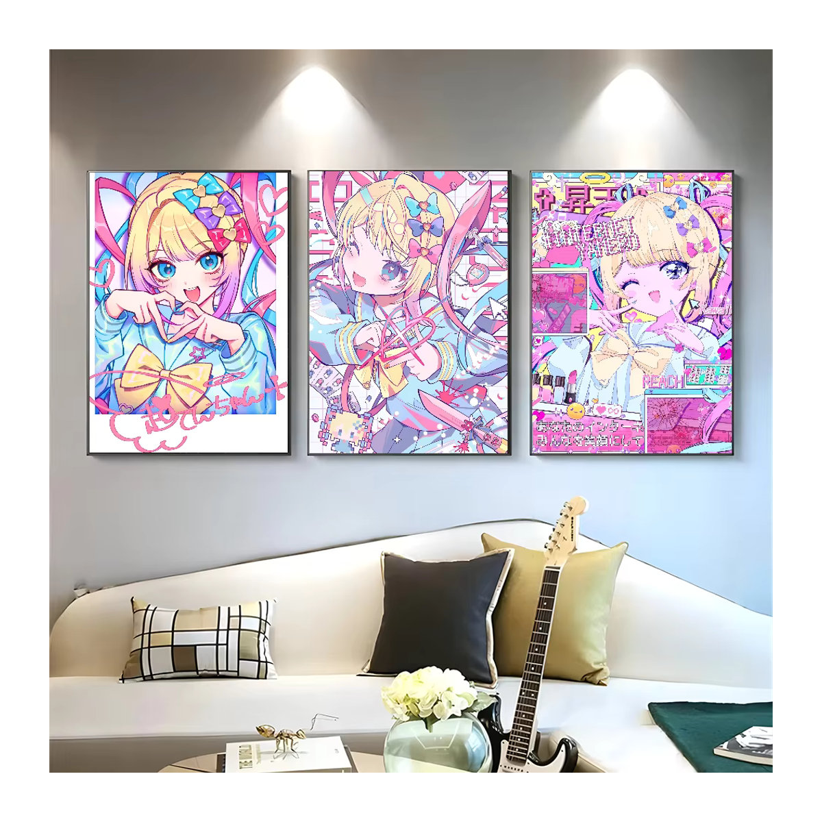Kunstposter Bedürftige Mädchen als Wanddekoration aus Papier in Multicolor - Bild 4
