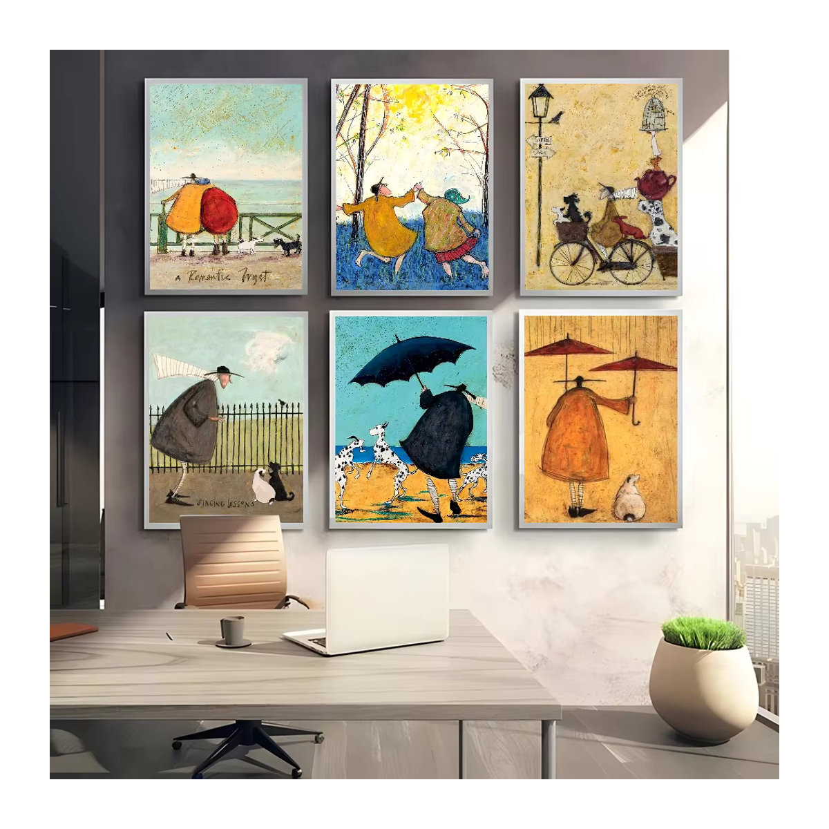 Kunstposter S-Sam T-Toft Wandkunst für Wohnzimmer, Schlafzimmer und Büro - Bild 2