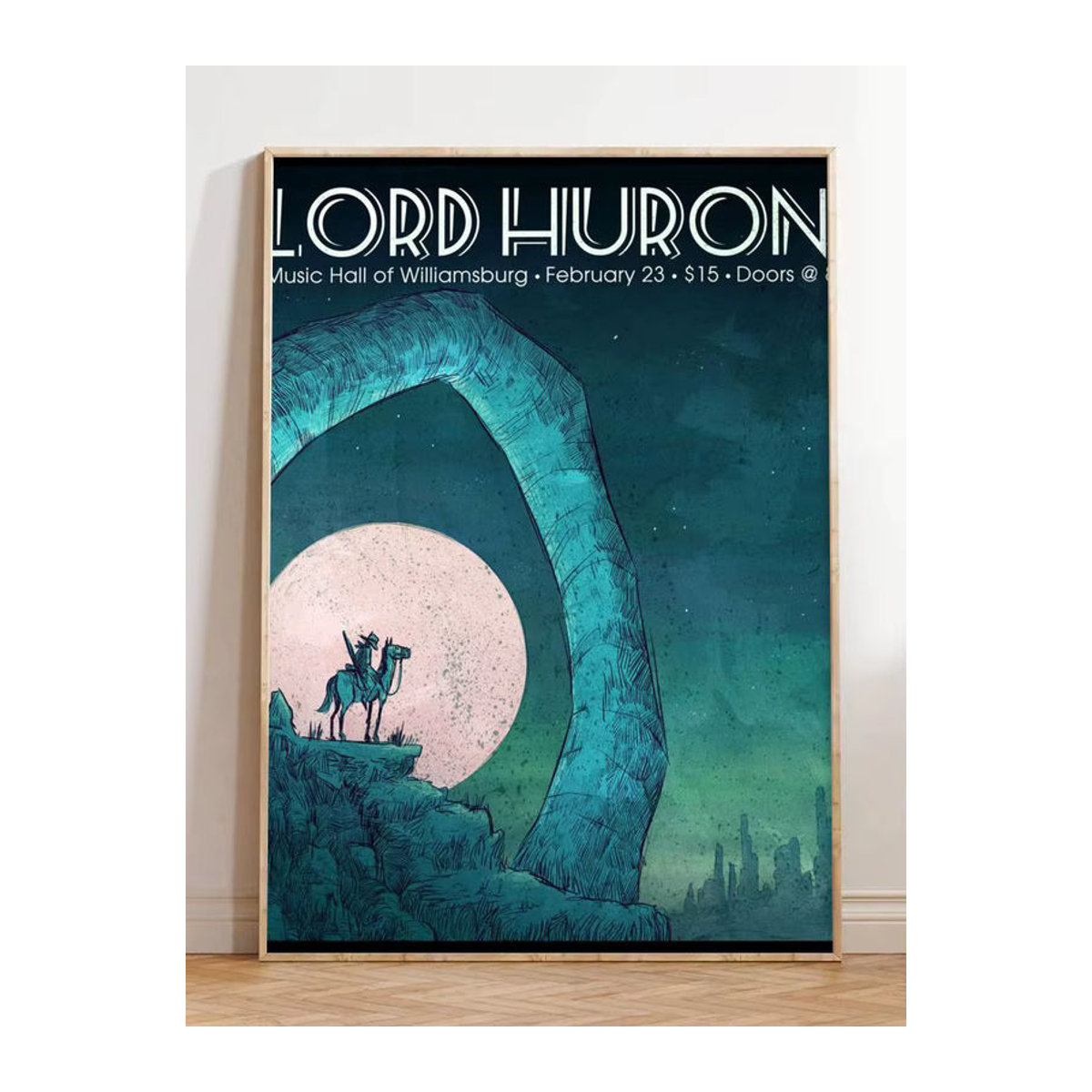 L-Lord H-Huron Band-Poster-Aufkleber in Schwarz und Mehrfarbig, modernes HD-Gemälde als selbstklebende Wanddekoration für dein Zuhause, Rechteckig, B: 20 cm, H: 15 cm, T: 15 cm - Bild 5