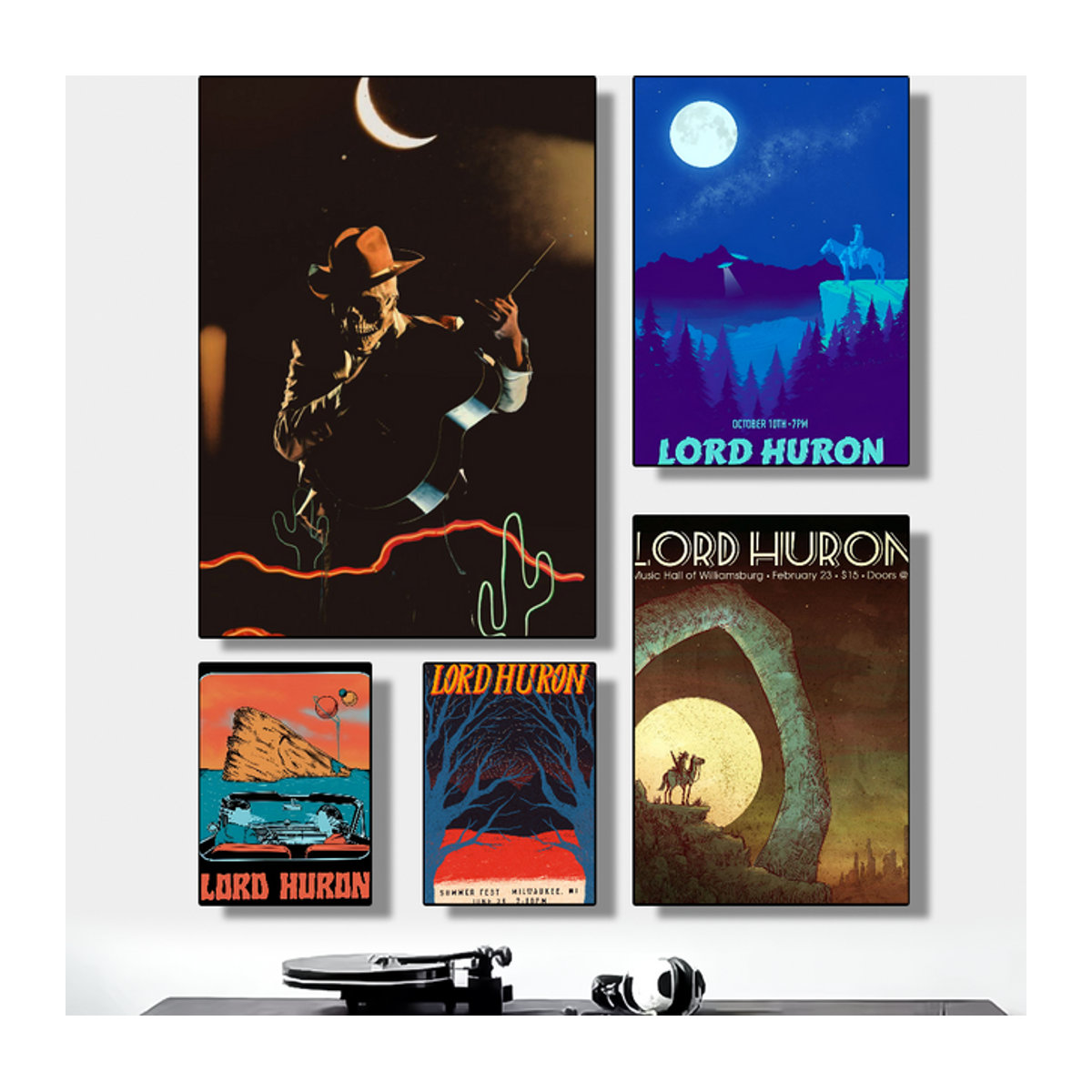 L-Lord H-Huron Band Vintage Poster HD Art Wanddeko wasserfest für Wohnzimmer und Schlafzimmer - Bild 1