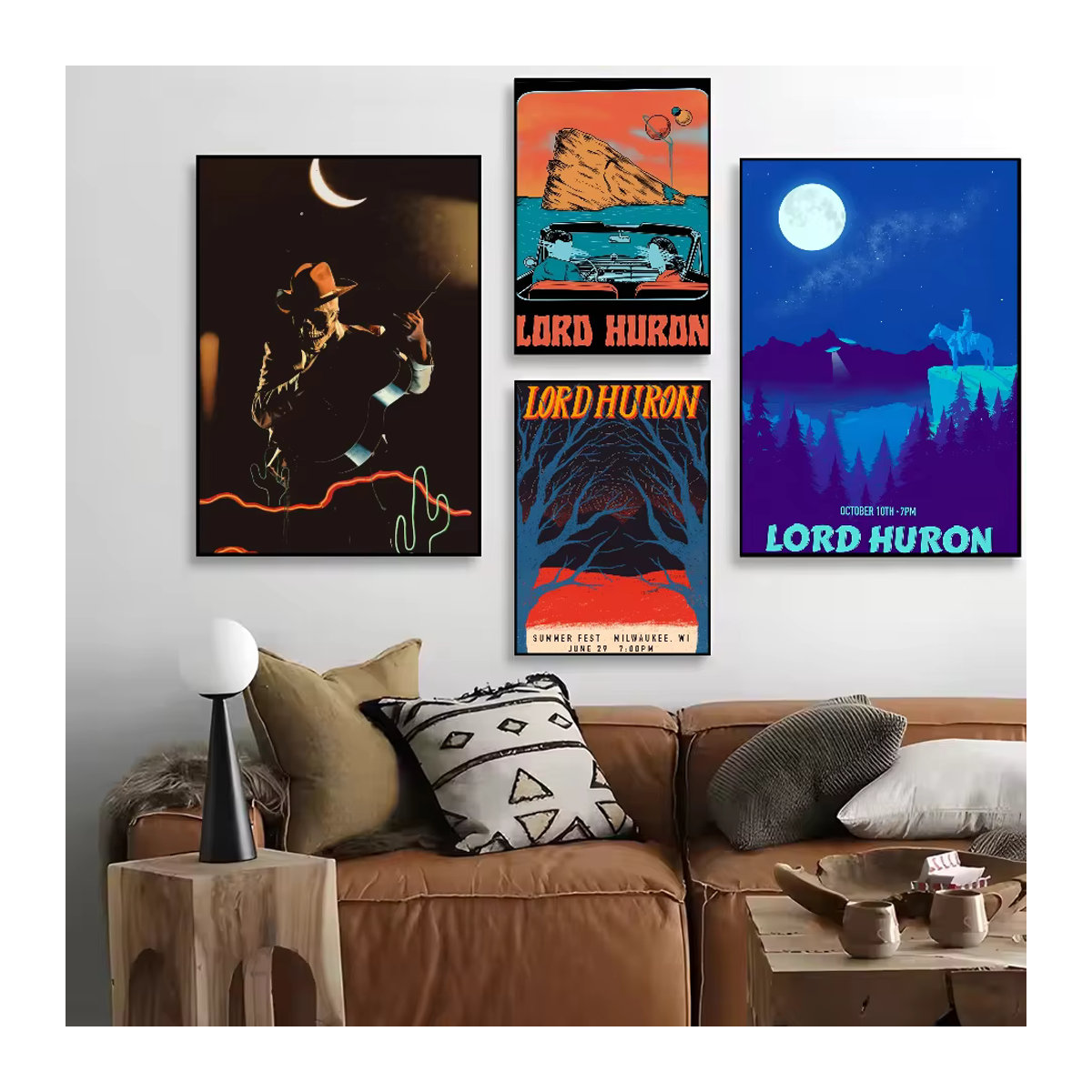 L-Lord H-Huron Band Vintage Poster HD Art Wanddeko wasserfest für Wohnzimmer und Schlafzimmer - Bild 2