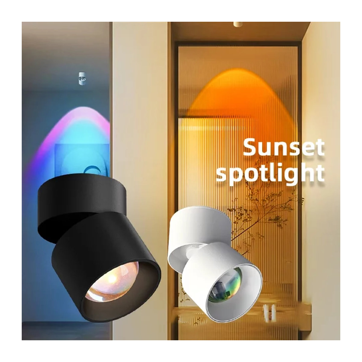 L-MANG LED Einbaustrahler in Weiß für minimalistische Deckenbeleuchtung im Wohnzimmer und Korridor - Bild 1