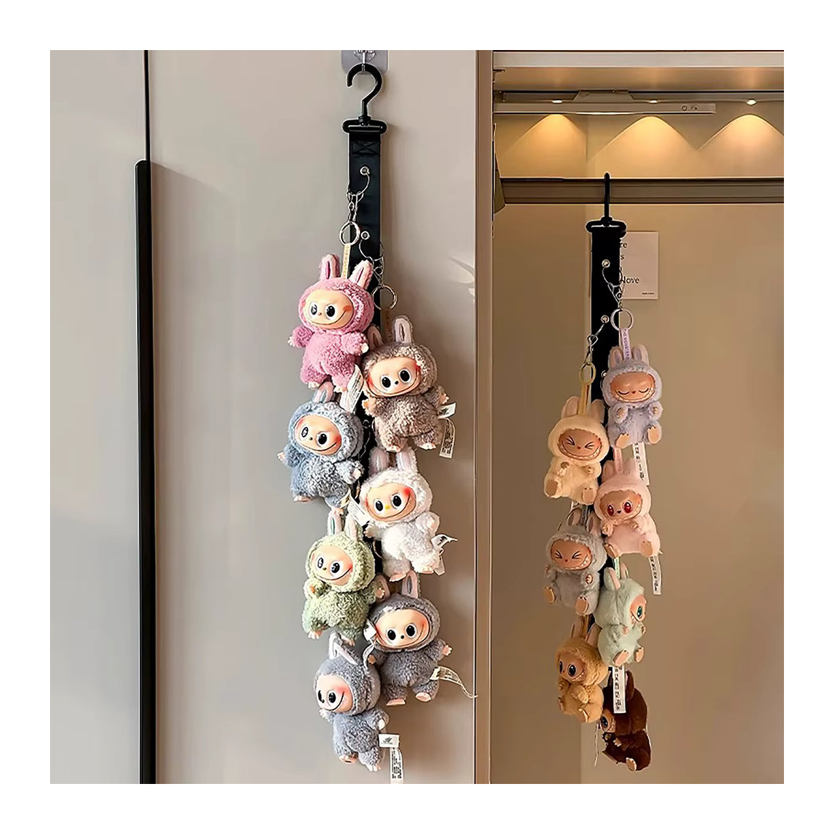 Labubu Aufhängeschnur für Puppen und Blind Box Figuren, Farbe: Weiß, Höhe: 17 cm - Bild 2