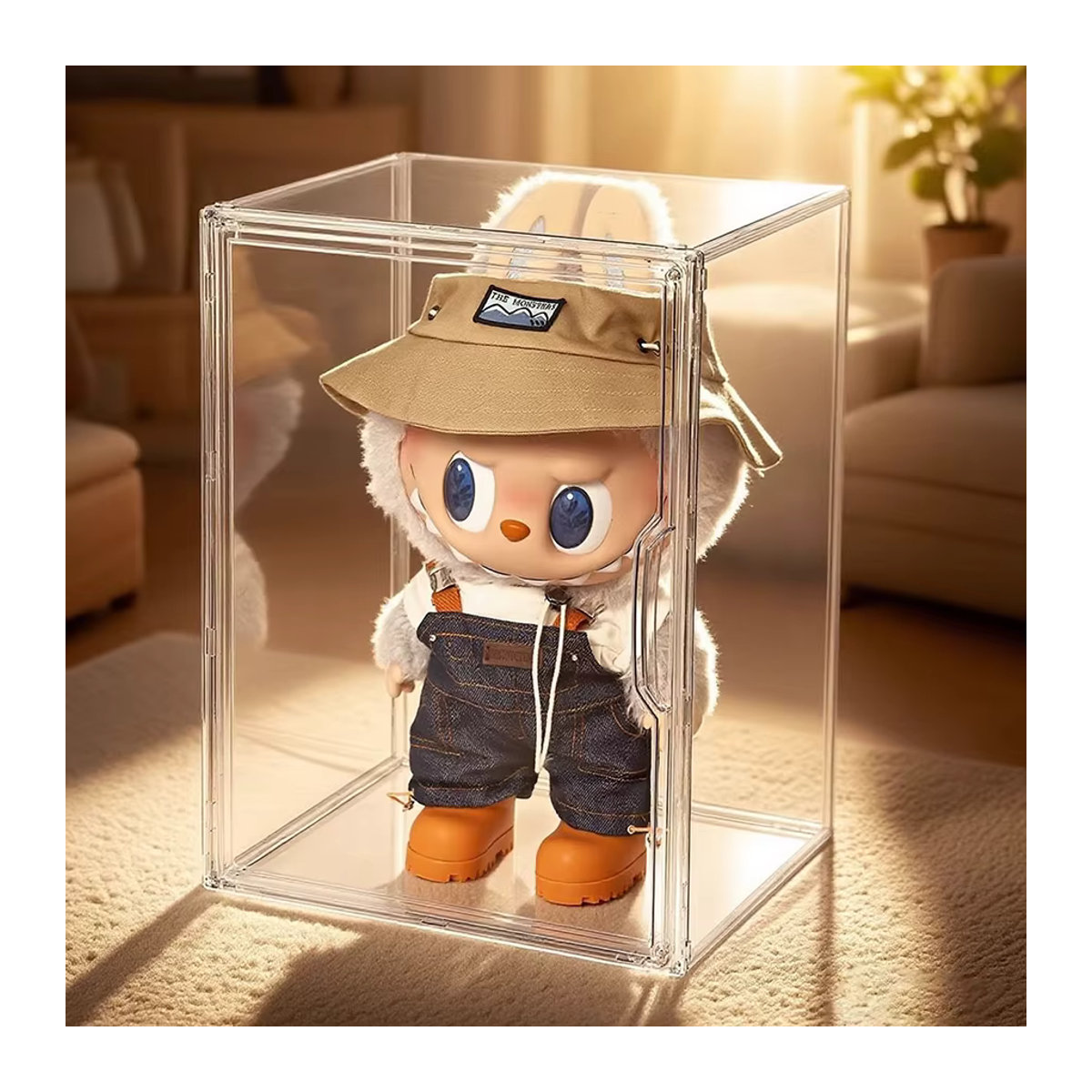 Labubu Display Box Transparent Aufbewahrungsschrank aus Kunststoff für Blind Box Sommerpuppen - Bild 2