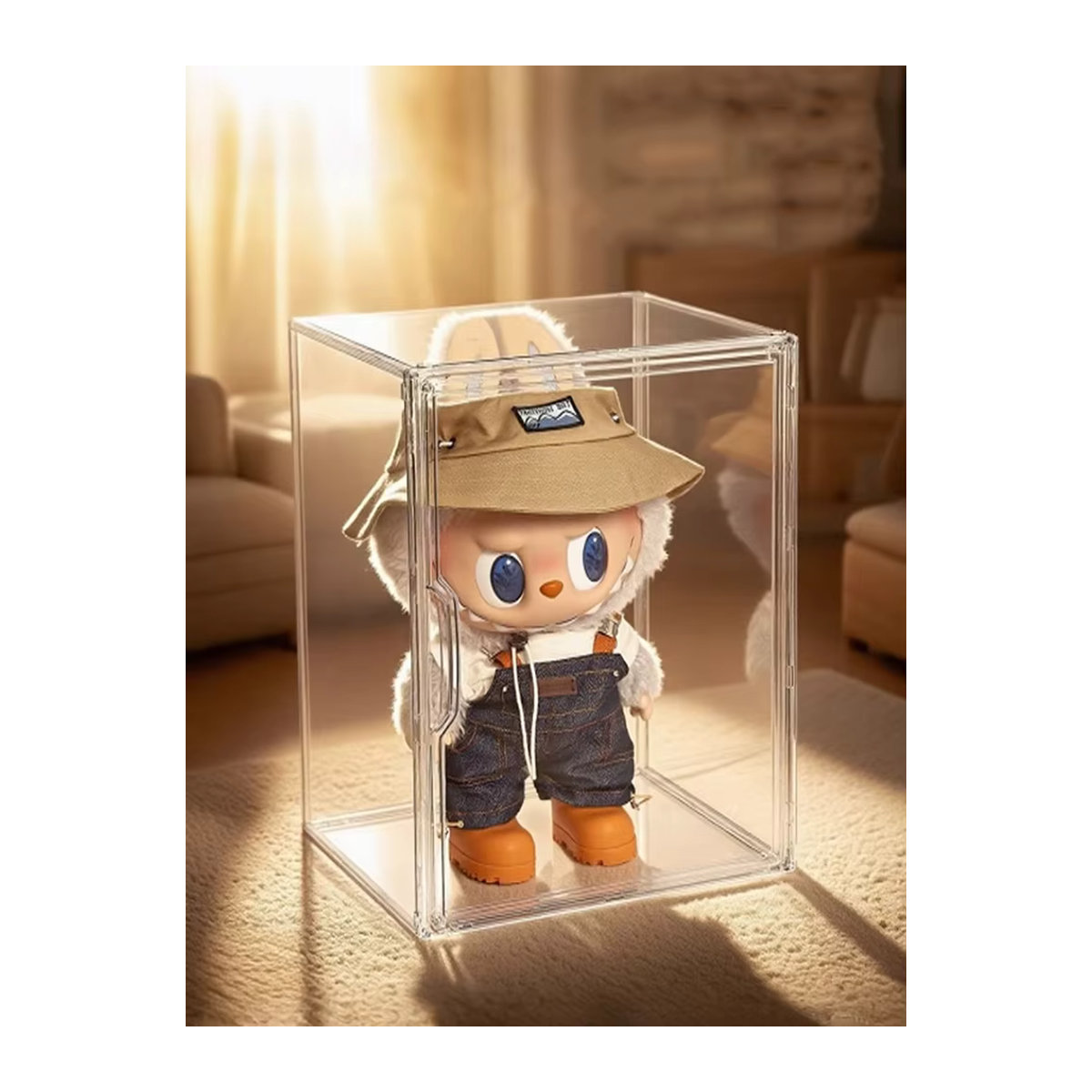 Labubu Display Box Transparent Aufbewahrungsschrank aus Kunststoff für Blind Box Sommerpuppen - Bild 7