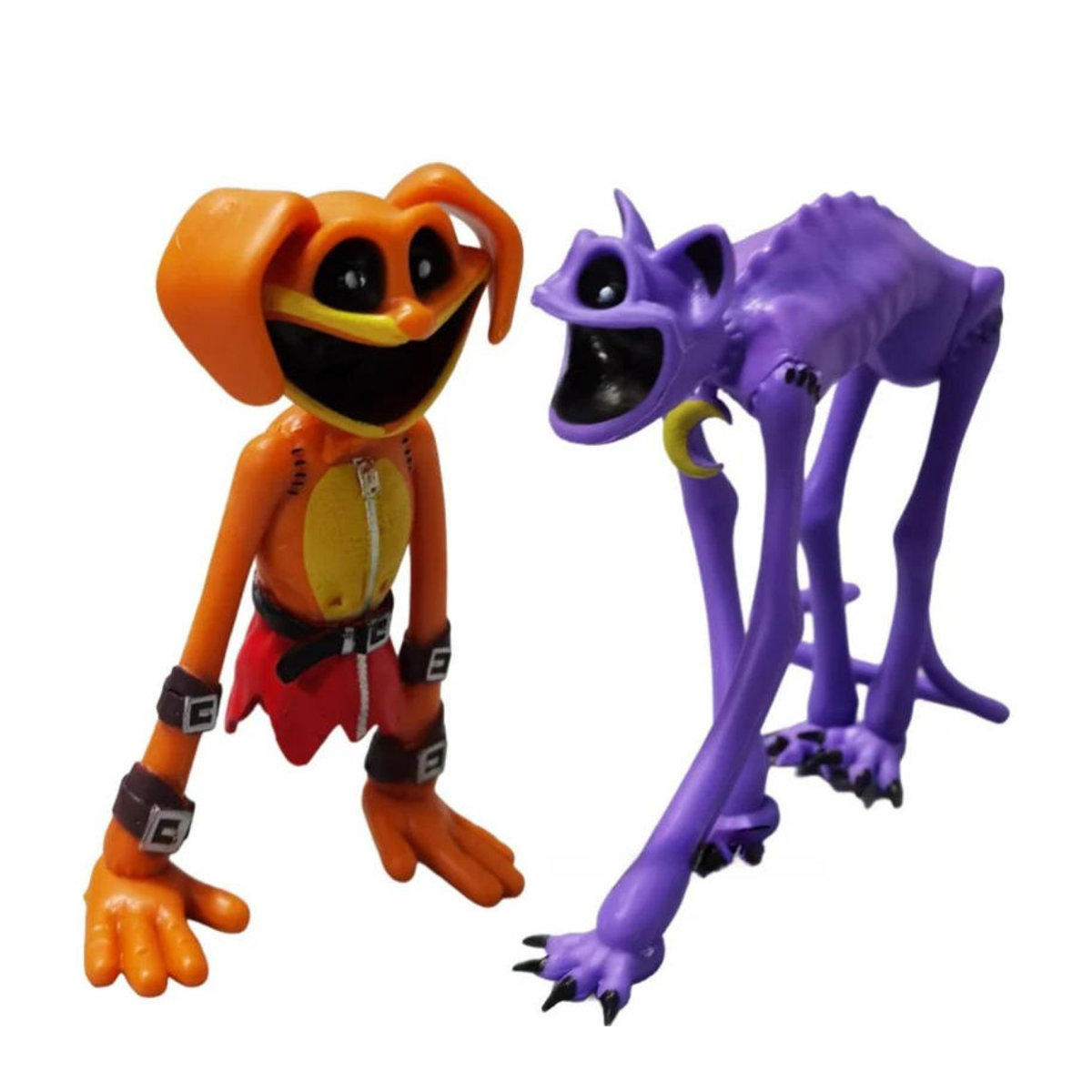 Lachende Critters Figur Catnap und Dogday als Anime Cartoon Terror Monster Modell aus Kunststoff in Orange für dich als Sammlerstück oder Dekoration - Bild 3