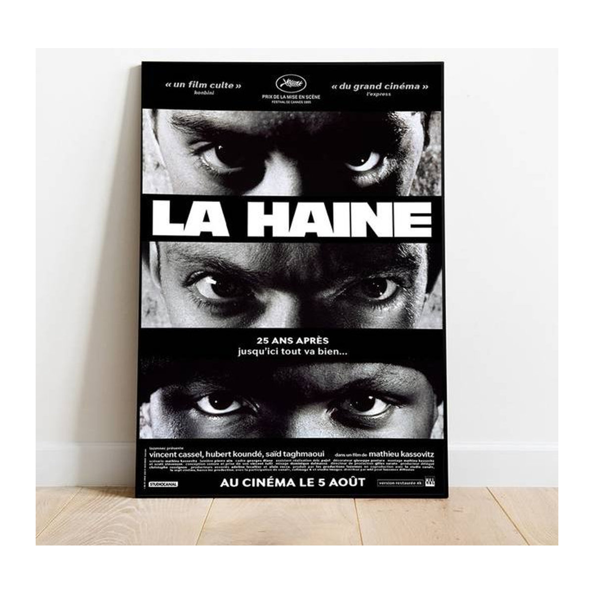 LaHayne Film Poster Druck Pop Art Museum Wandkunst als Leinwand oder Papier, Schwarz, B: 30 cm, H: 40 cm, Rahmenlos - Bild 1