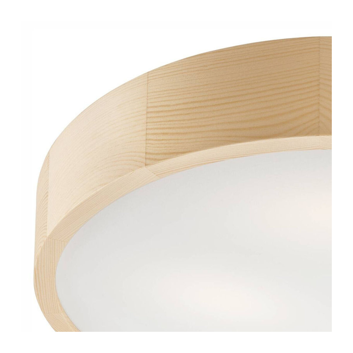 Lamkur Deckenleuchte Eveline aus Kiefer Holz und Glas in Natur, Skandinavischer Stil, E27, 3 Fassungen, H: 47 cm, B: 8 cm - Bild 1
