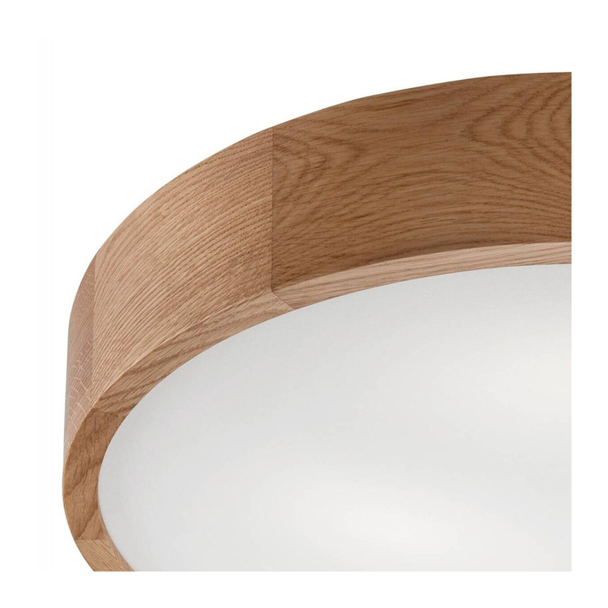Lamkur Deckenleuchte Eveline in Eiche Natur aus Holz und Glas, Skandinavischer Stil, E27, 3 Fassungen, H x B: 47 x 8 cm - Bild 4