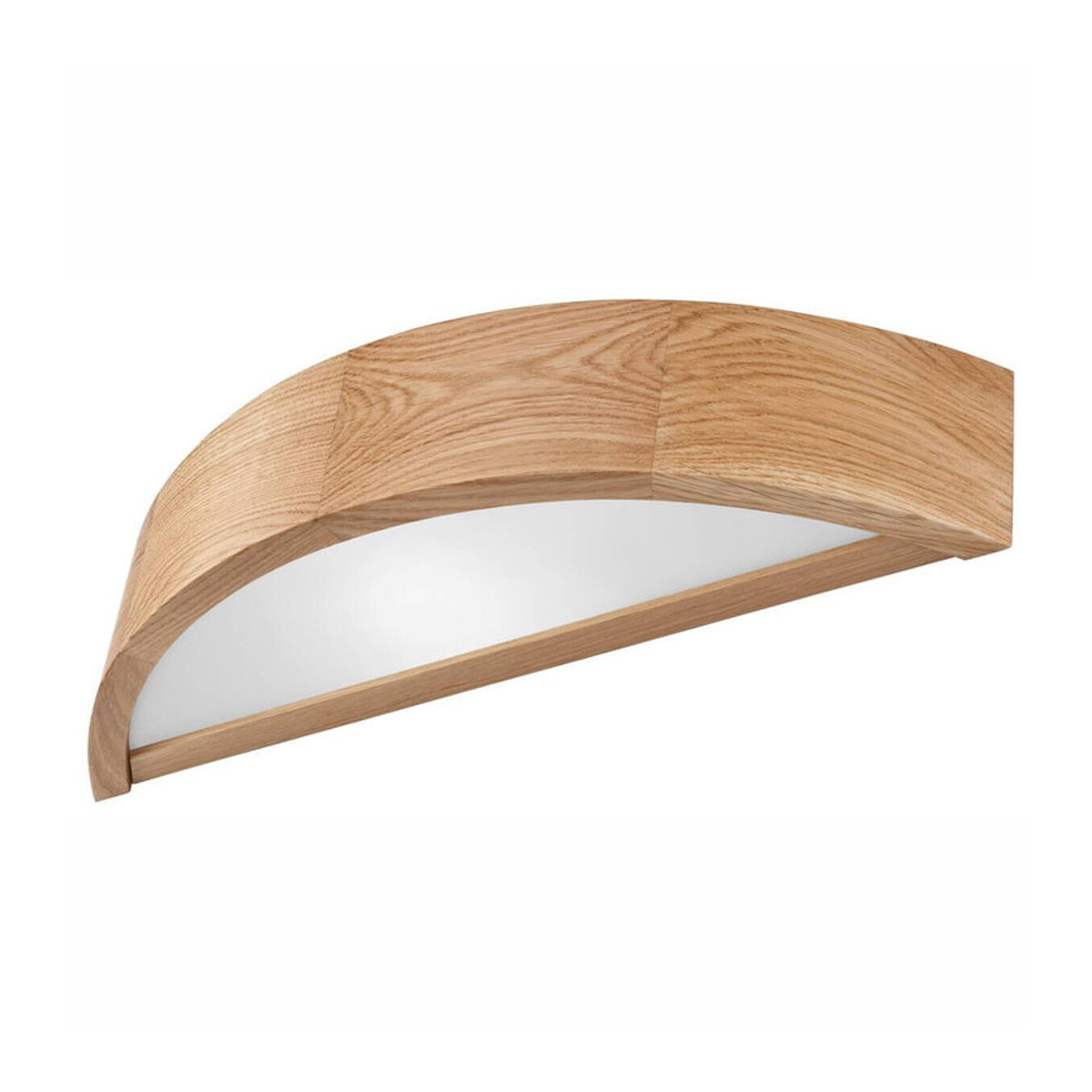 Lamkur Deckenleuchte EVELINE Wandlampe Eiche und Glas im skandinavischen Design H x B: 8 x 40,5 cm mit E27 Fassung - Bild 1