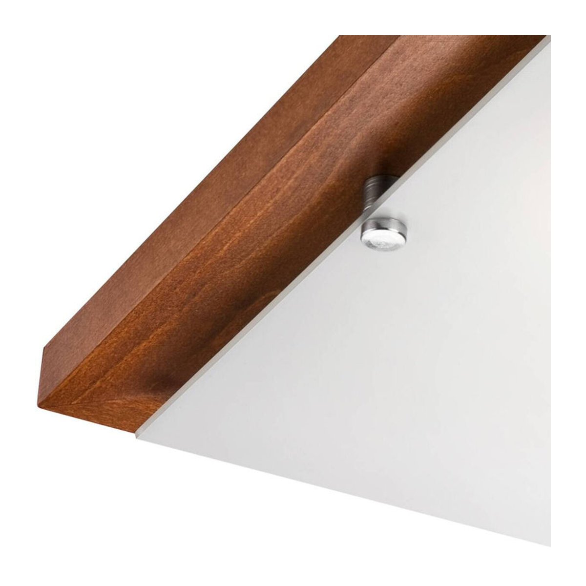 Lamkur Deckenleuchte Pedro im Landhausstil aus Holz und Glas in Braun mit 2 E27 Fassungen, H x B: 35 x 6,5 cm - Bild 3