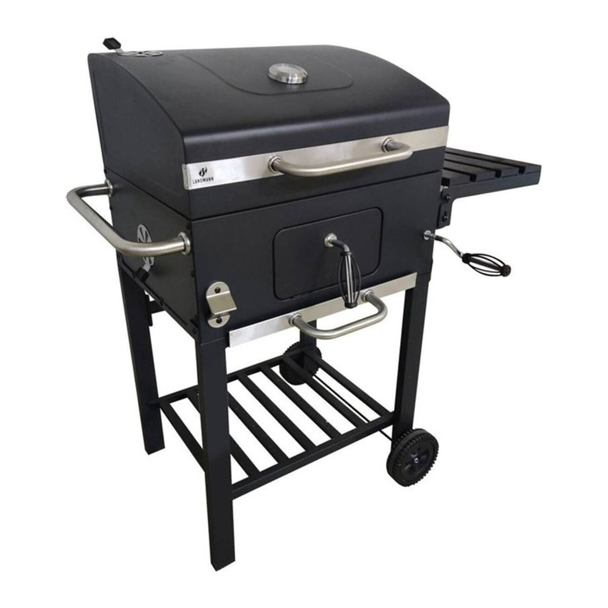 Landmann Holzkohlegrill aus Stahl in Schwarz B/H/L: 71 x 106 x 100 cm - Bild 1