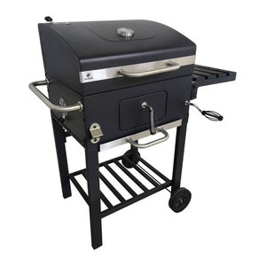 Landmann Holzkohlegrill aus Stahl in Schwarz B/H/L: 71 x 106 x 100 cm