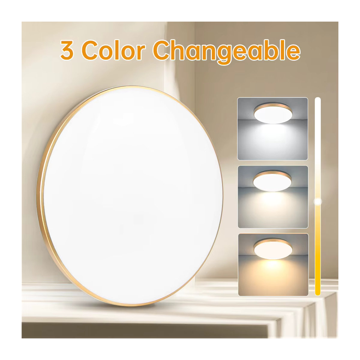 LANGYUE LED Deckenleuchte Modern Weiß, 40 W, wasserdichte LED-Panel-Leuchte für Badezimmer, Küche oder Schlafzimmer - Bild 3
