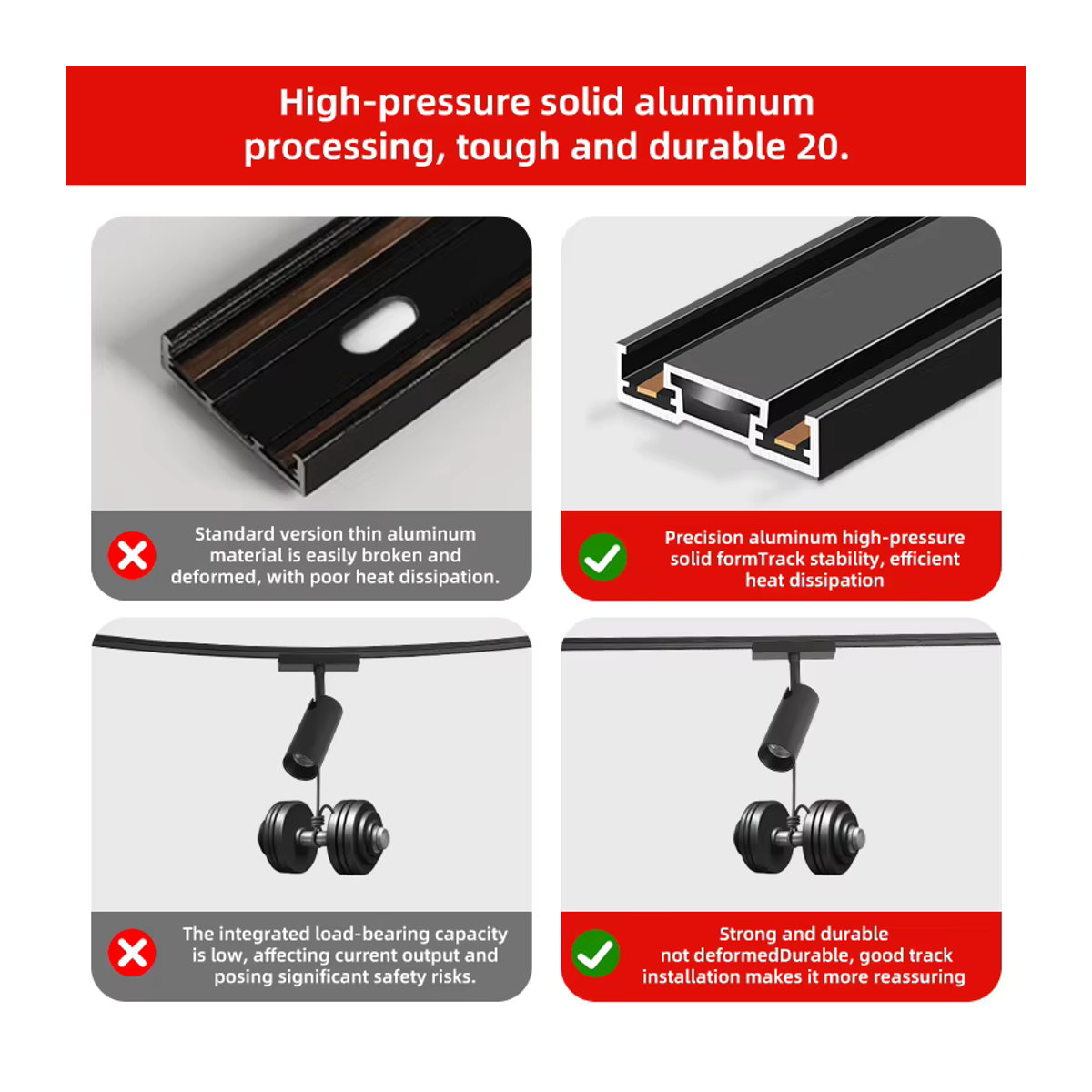 LANGYUE LED Magnetische Schienenleuchte in Schwarz, minimalistisches Aluminium Schienensystem zur Deckenmontage - Bild 3
