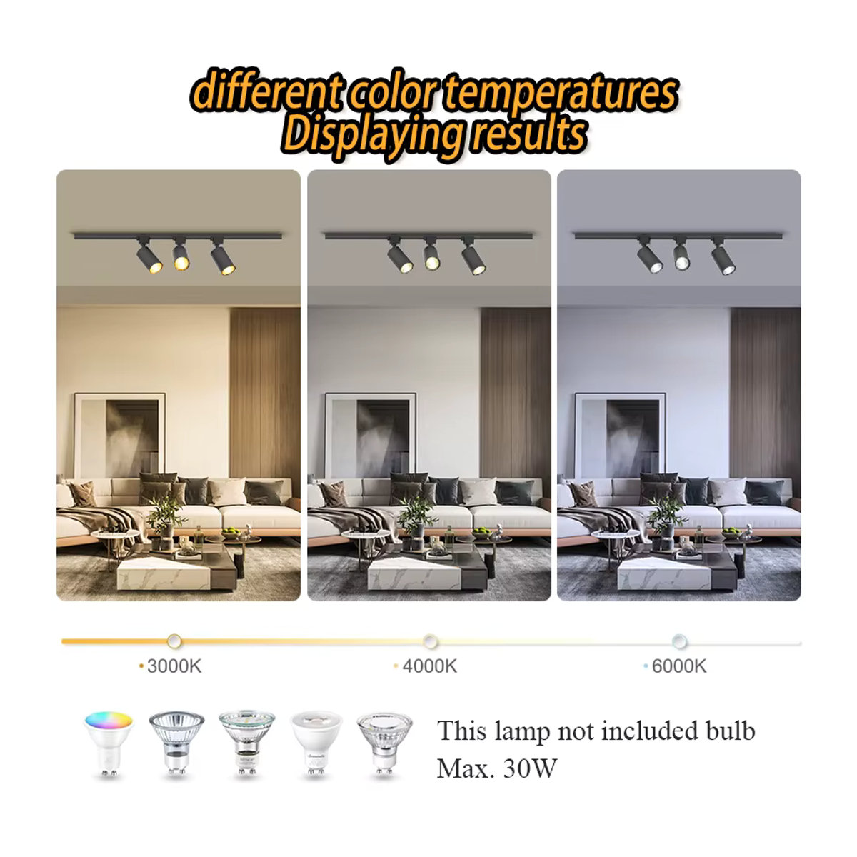 LANGYUE Smart Home GU10 Schienenlicht aus Aluminium in Schwarz, minimalistisches Spotlicht für die Decke - Bild 4