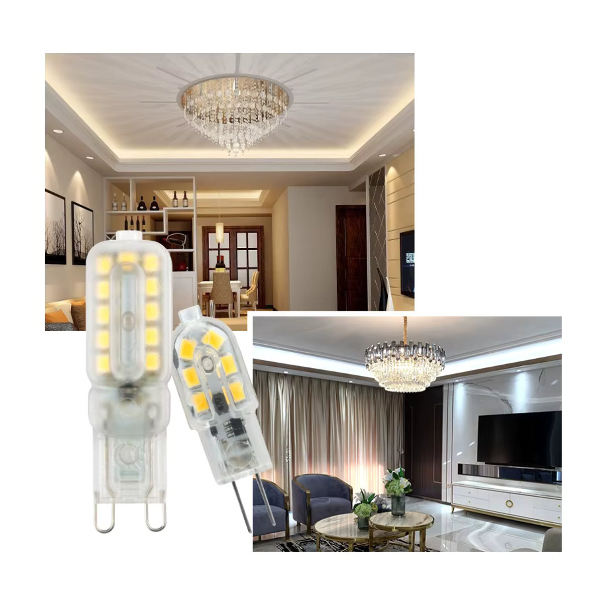 LARZI LED-Leuchtmittel G4 für Kronleuchter und Scheinwerfer als Halogenersatz mit SMD 2835 Technologie - Bild 2