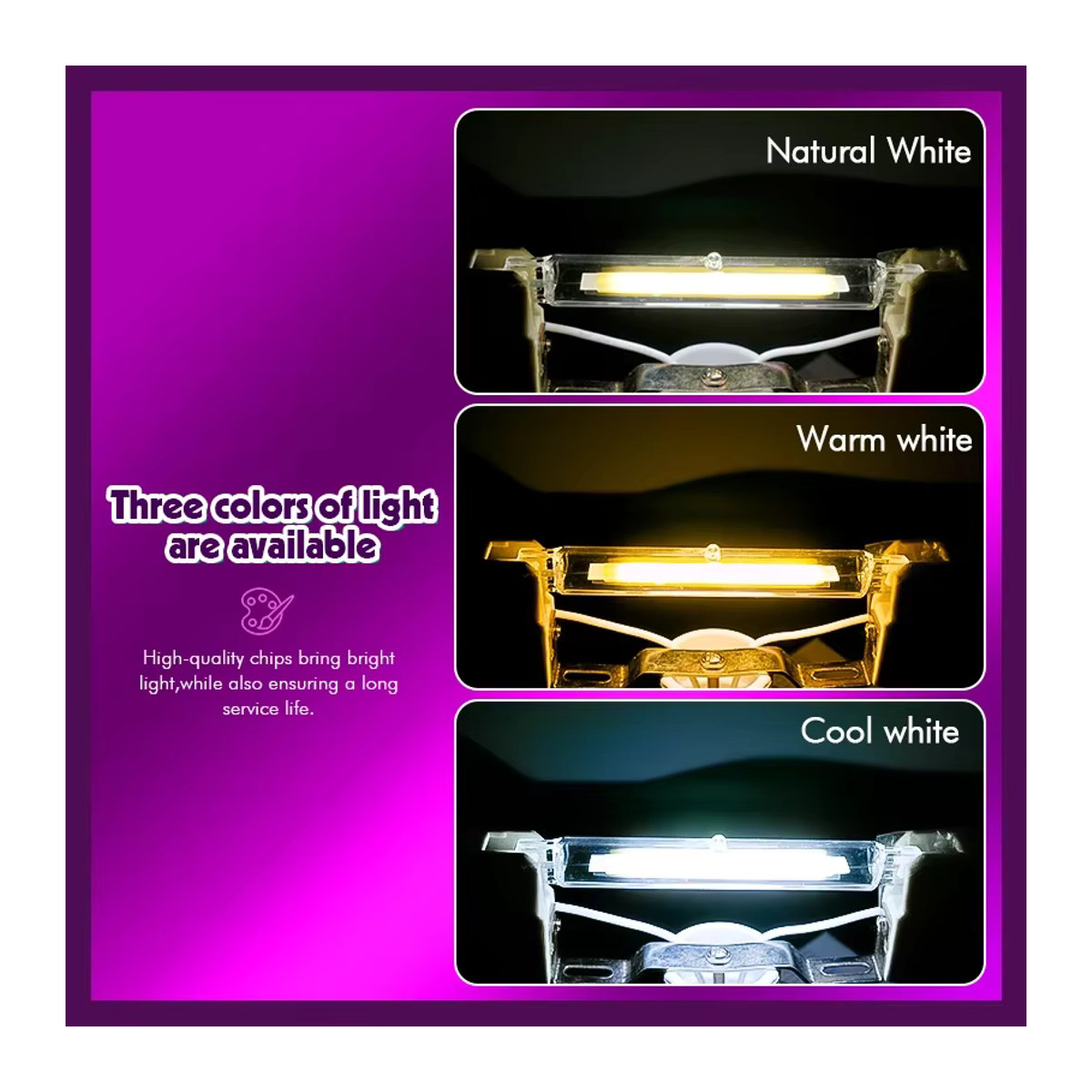 LARZI R7s COB LED Glas Rohr Glühbirne als Halogen Ersatz für J78 und J118 - Bild 4