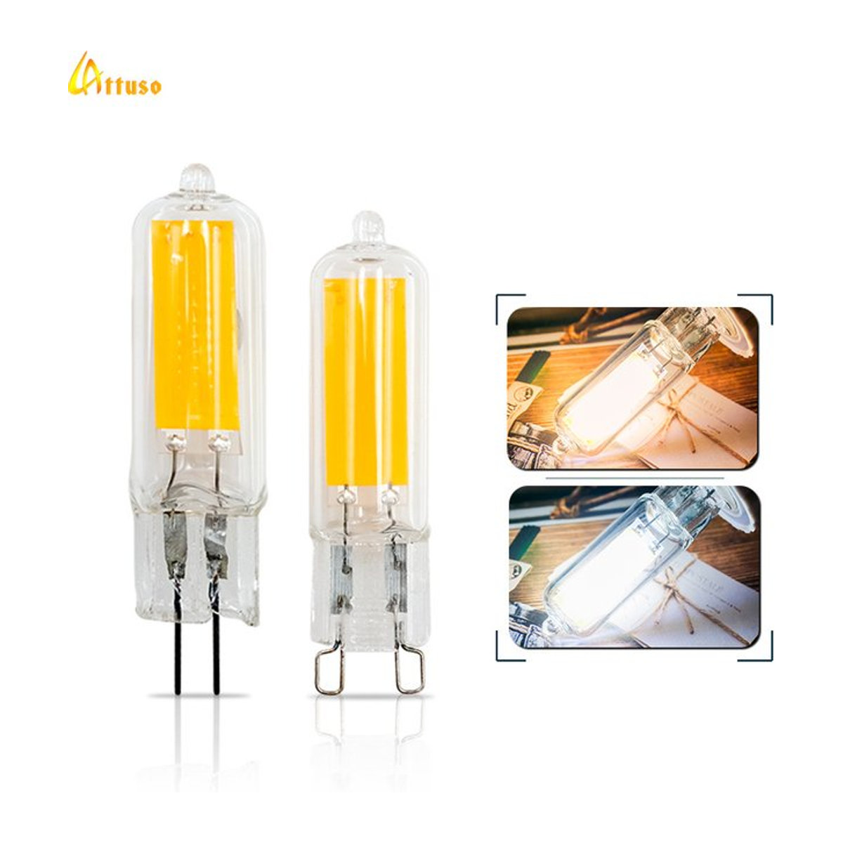 LATTUSO G9 LED Lampe aus Glas mit 6 W oder 9 W in Warmweiß oder Kaltweiß für 360 Grad Lichtabstrahlwinkel - Bild 1