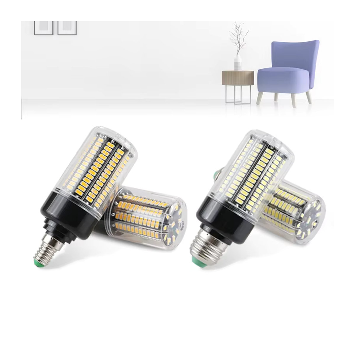 LATTUSO LED Maislampe SMD 5736 Glühbirne mit E14 oder E27 Fassung - Bild 3