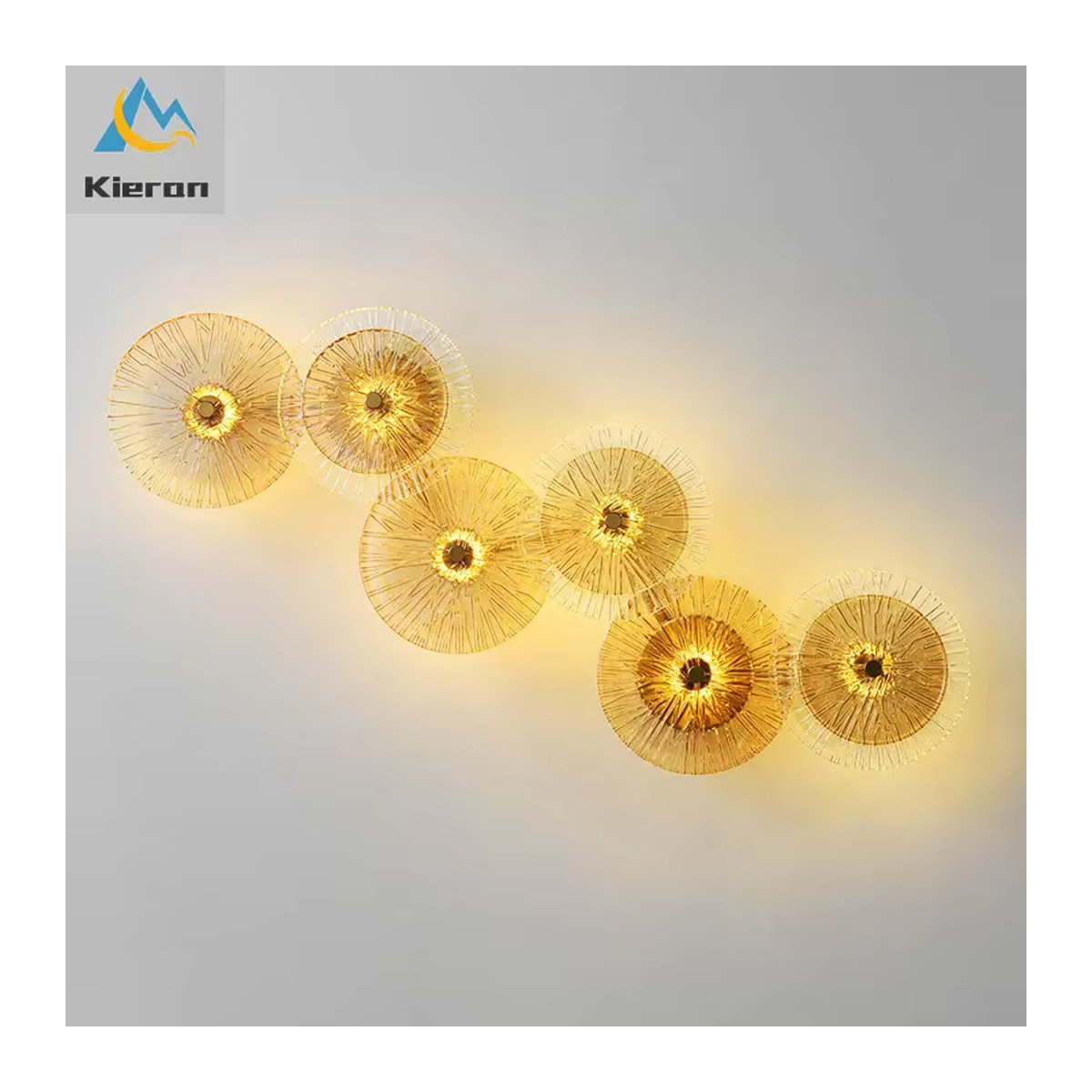 Lava Corki LED Wandlampe aus Kristall in Gelb für Wohnzimmer und Schlafzimmer - Bild 4