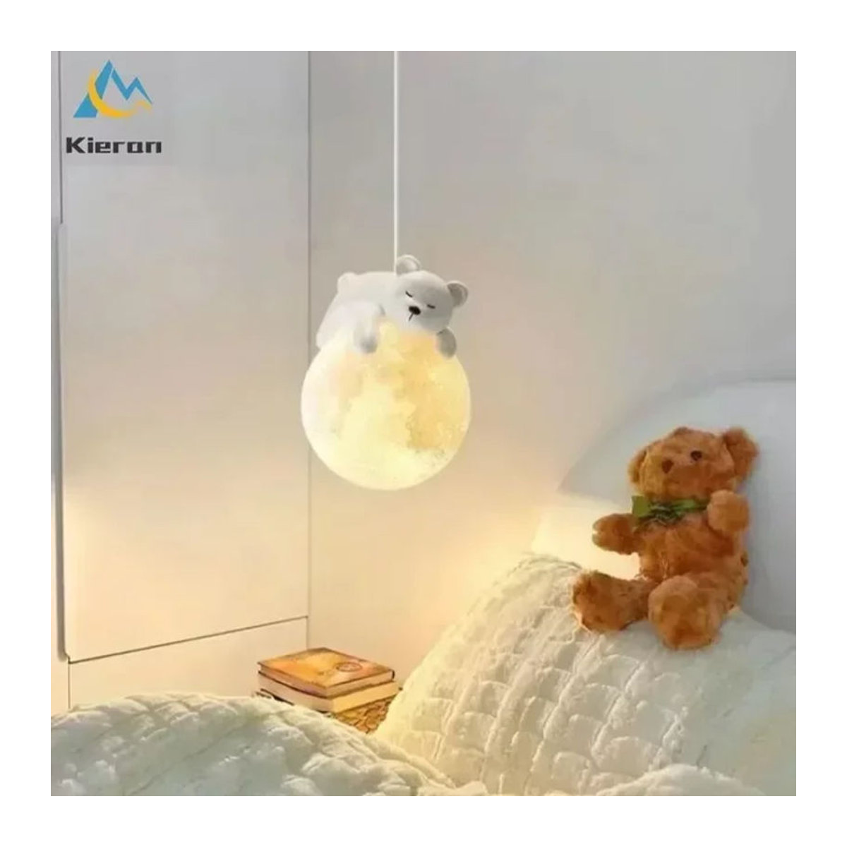 Lava Corki Moderner LED Kronleuchter in Weiß für Wohnzimmer, Schlafzimmer und Restaurant - Bild 1