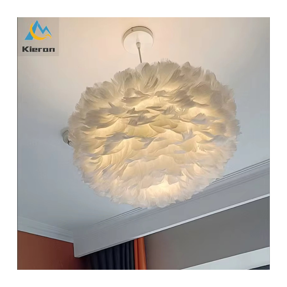 Lava Corki Nordic Moderne LED Feder Anhänger Lampe in Schwanen-Design - Bild 2