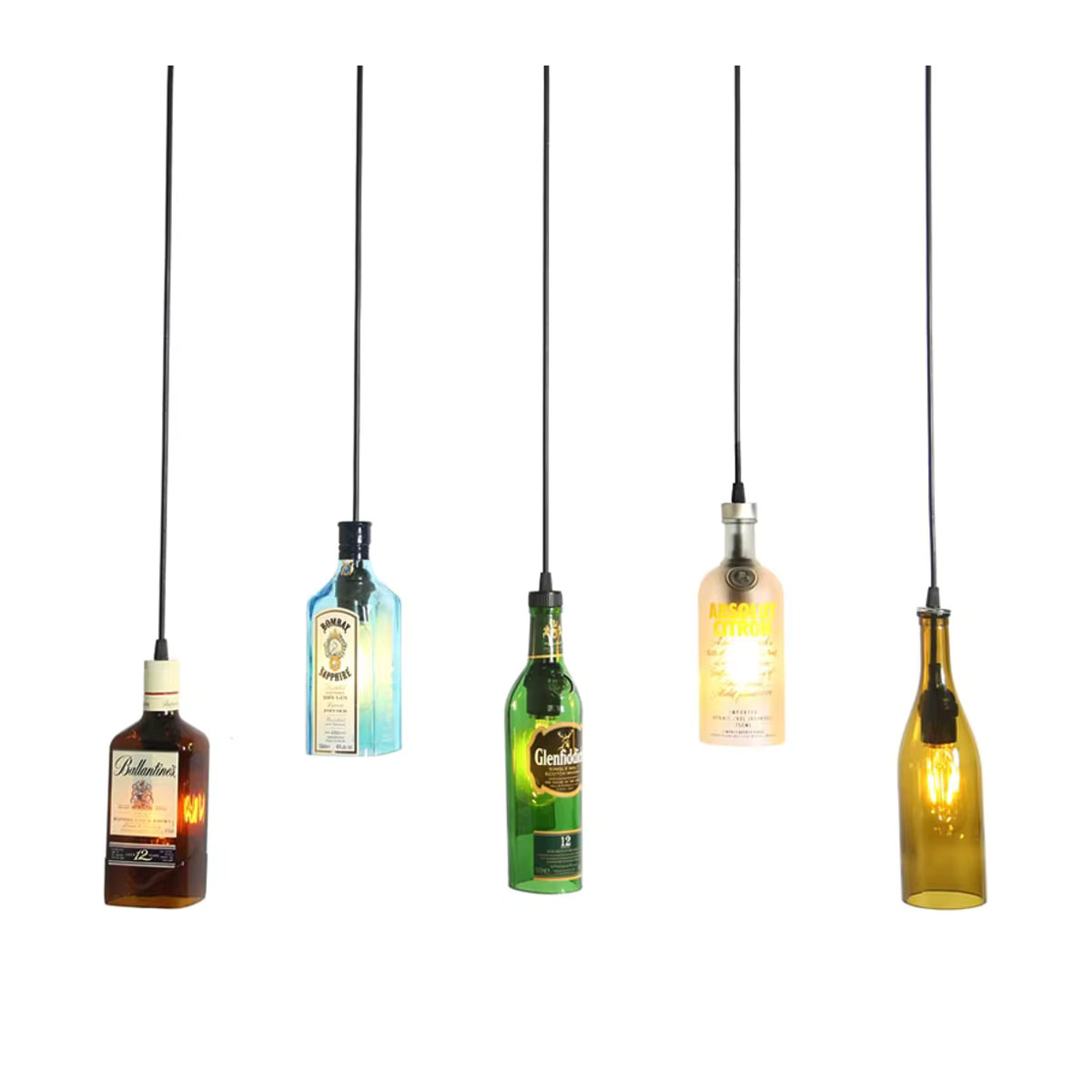 Lava Corki Pendelleuchte aus Glas im Retro Industrie Design in Bunt - Bild 3