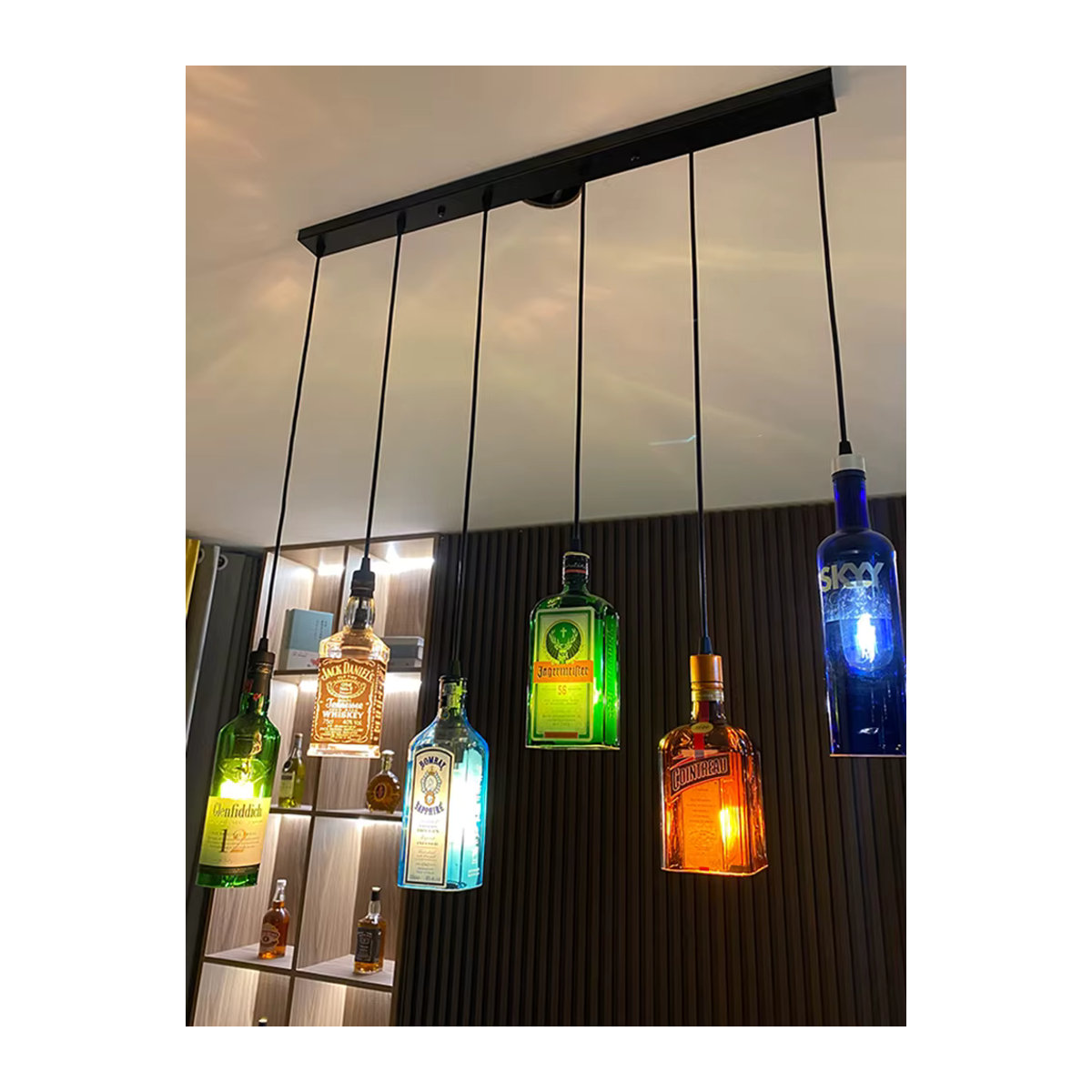 Lava Corki Pendelleuchte aus Glas im Retro Industrie Design in Bunt - Bild 6