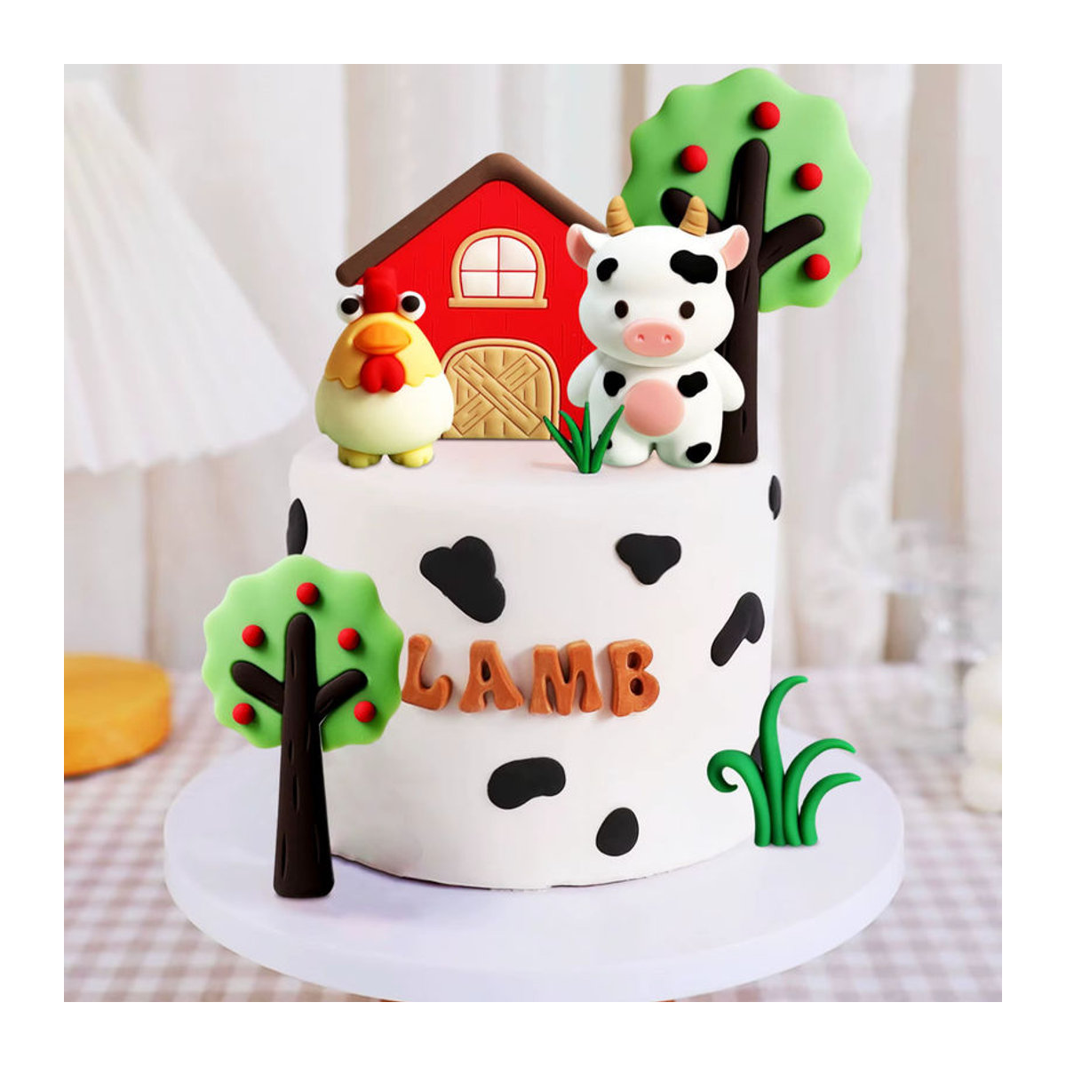 LaVenty Bauernhof Geburtstagsdekoration Set mit Tierprint in Mehrfarbig für Kinder im Landhausstil - Bild 2