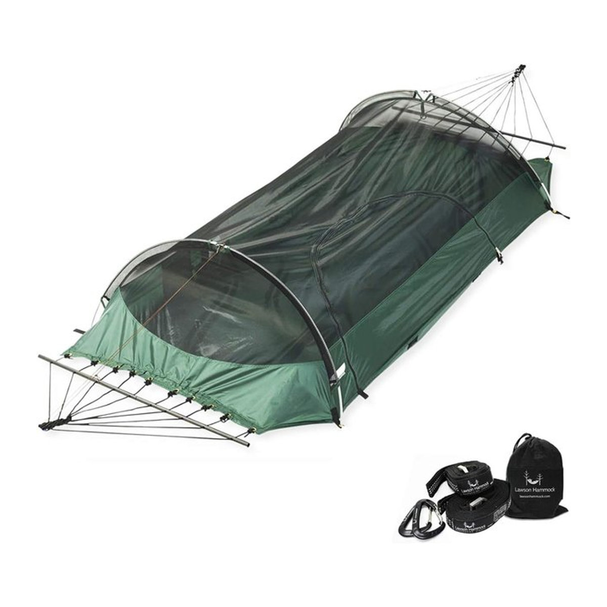 Lawson Hängematte Blue Ridge Camping in Marineblau mit spezieller Aufhängung und Gurten - Bild 1