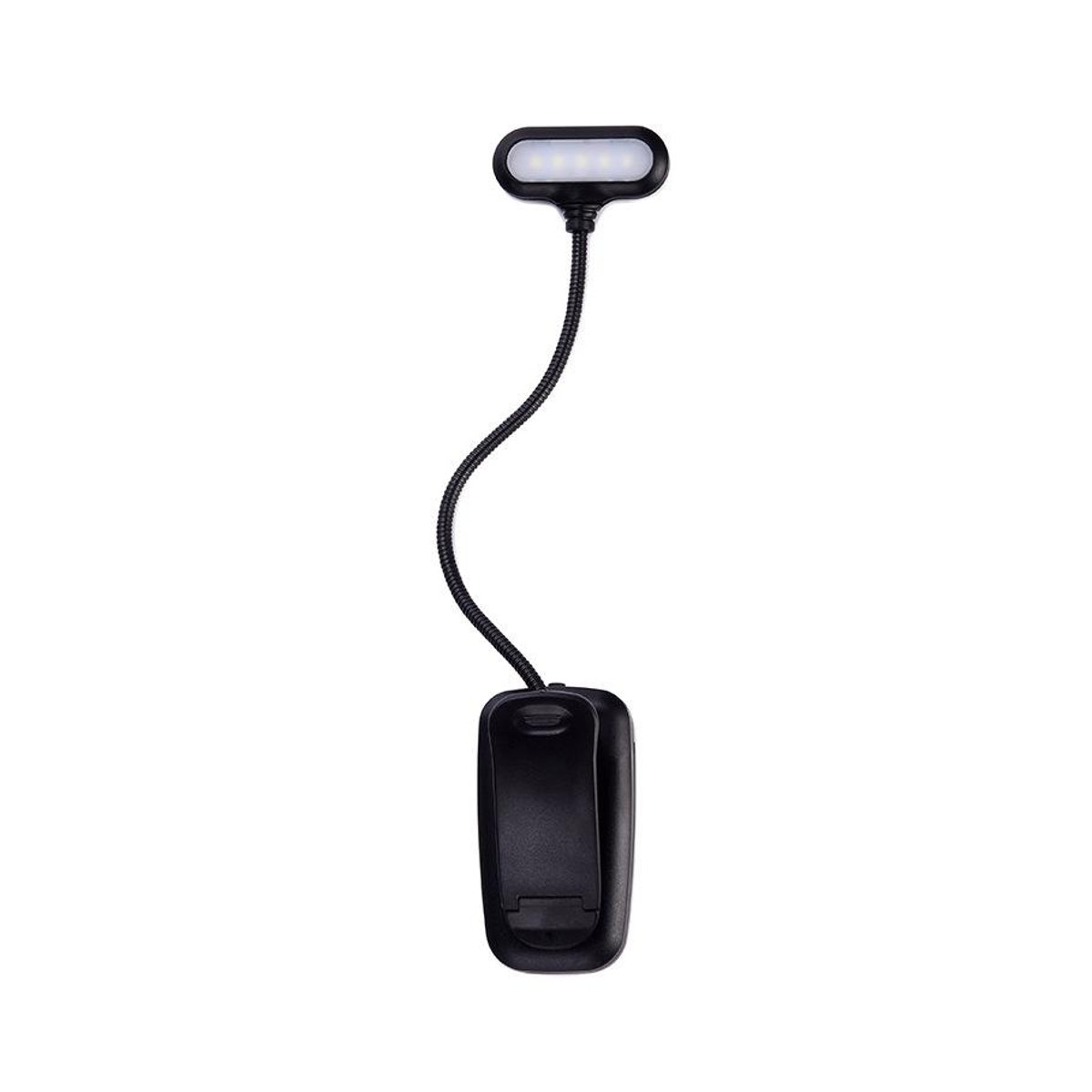 LChome LED Mini-Buch-Clip-Leselampe mit USB-Aufladung und Dimmer in Schwarz - Bild 3