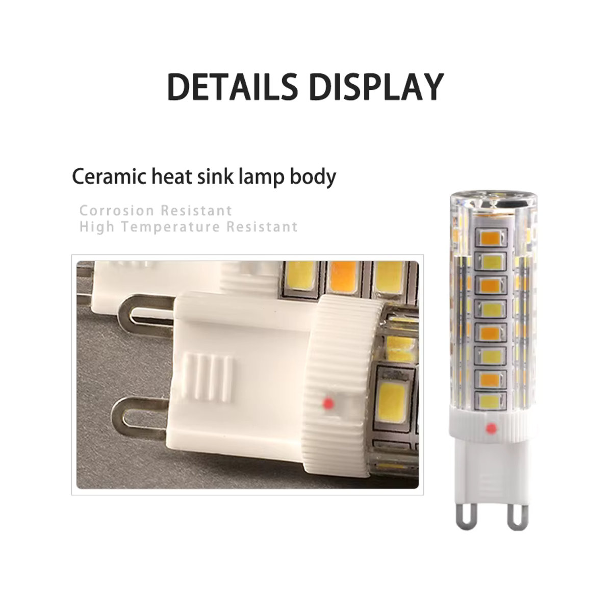 lebeisenf LED-Lampen mit G4/G9-Sockel, dreifarbige Schaltung (3000K, 4000K, 6000K) für 220 V - Bild 4