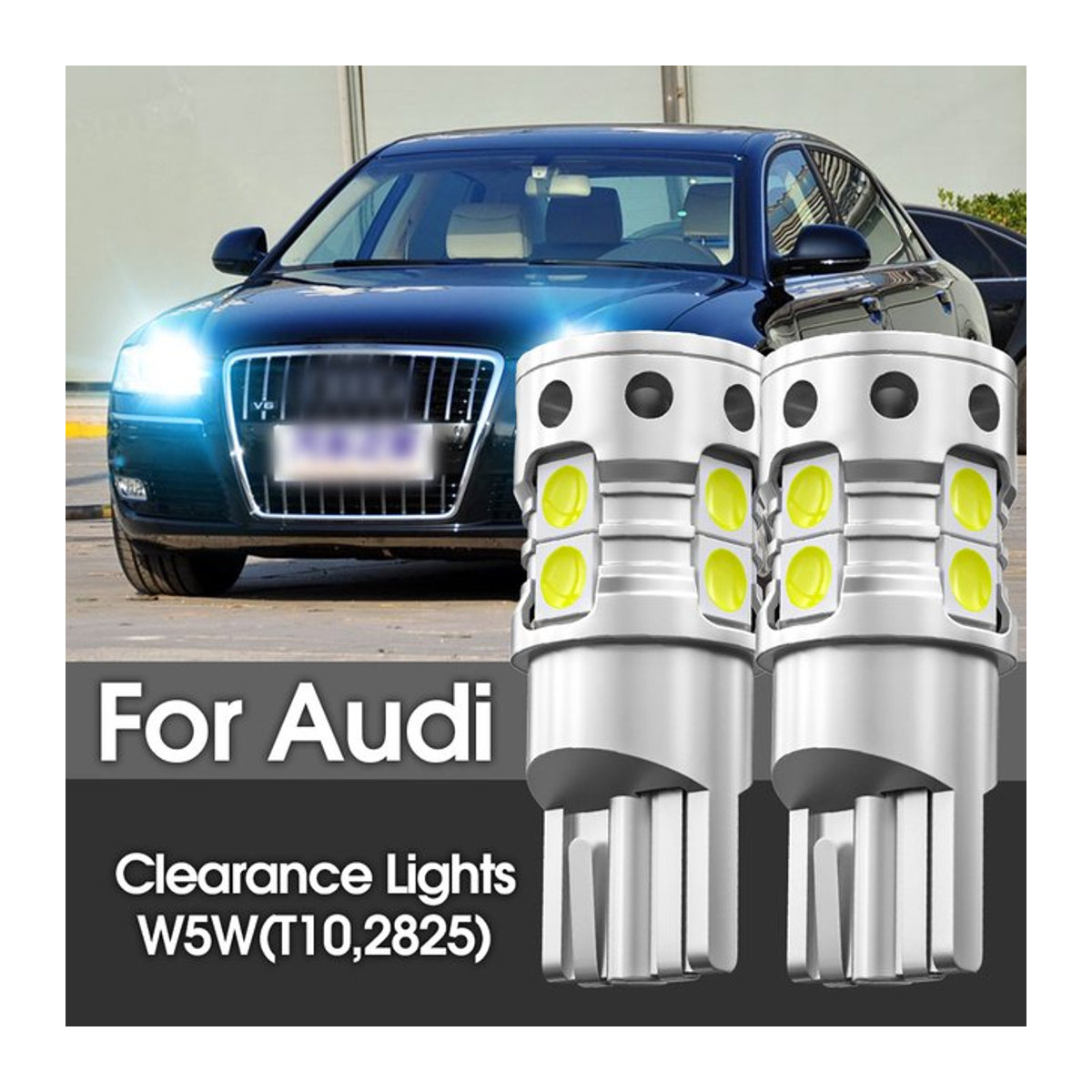 LECIBUBI LED Umrisslicht Parkplatz Birne T10 194 W5W Canbus Set für Audi A3 A4 A5 A6 A8 Q7 TT - Bild 1