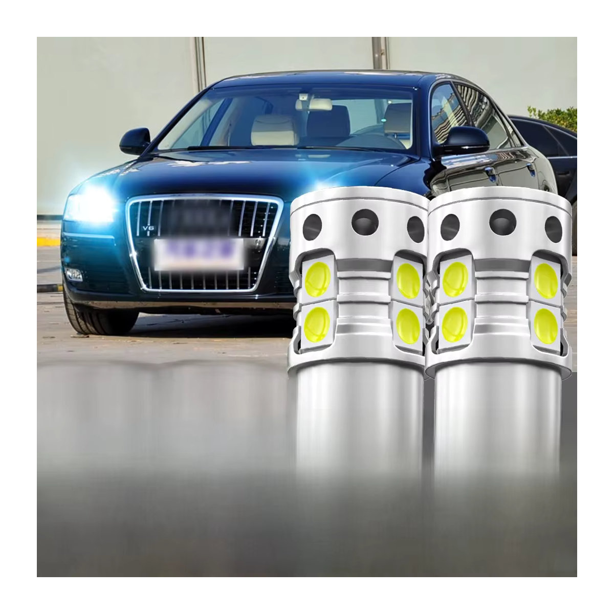 LECIBUBI LED Umrisslicht Parkplatz Birne T10 194 W5W Canbus Set für Audi A3 A4 A5 A6 A8 Q7 TT - Bild 5
