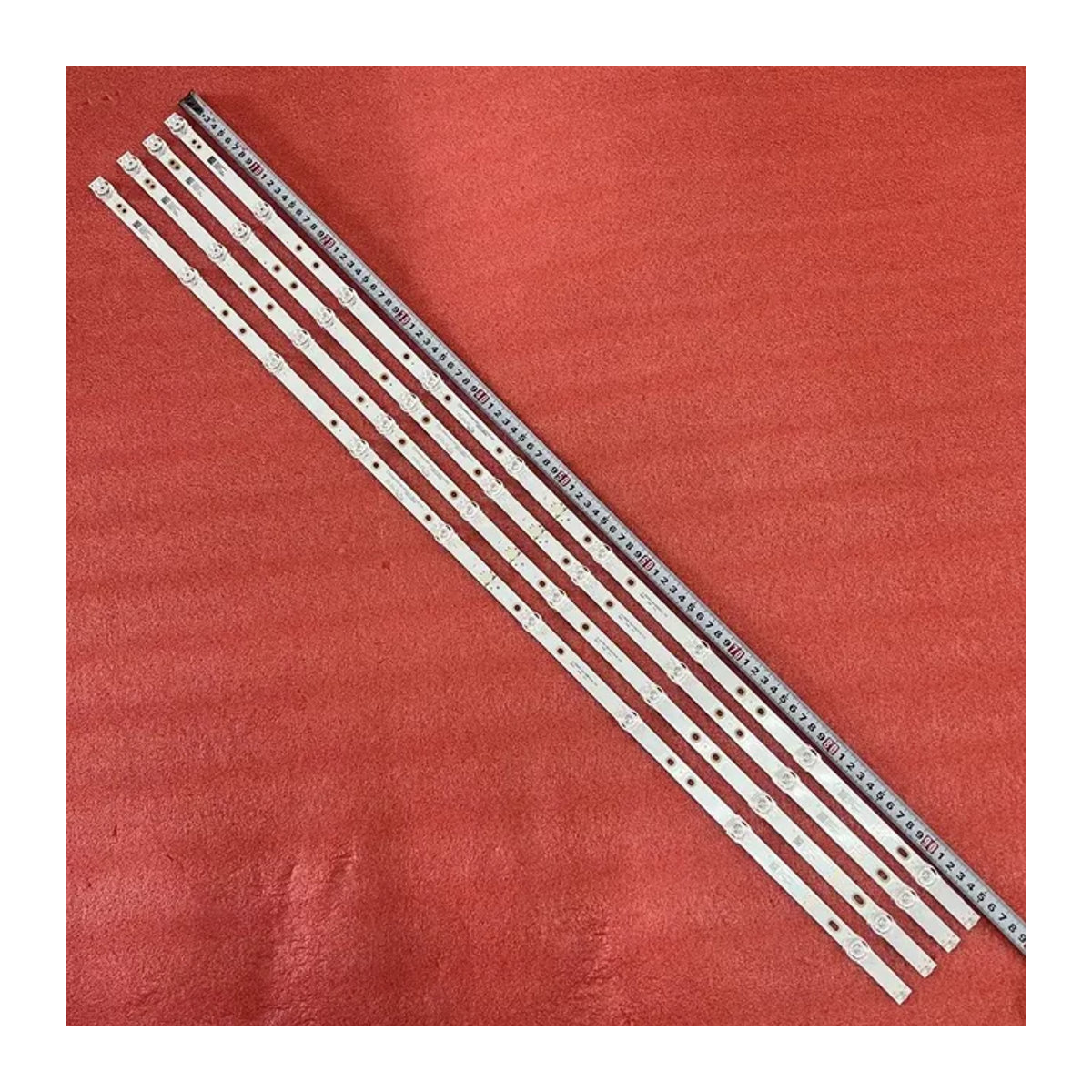 LED Backlight Strips für TV mit 9 LEDs für Modelle CX50D09-ZC56AG-01, CX50D09-ZC23AG-05, CX500DLEDM, SKYLINE 50U660TS, 50UST5970 und ST-5050B - Bild 1