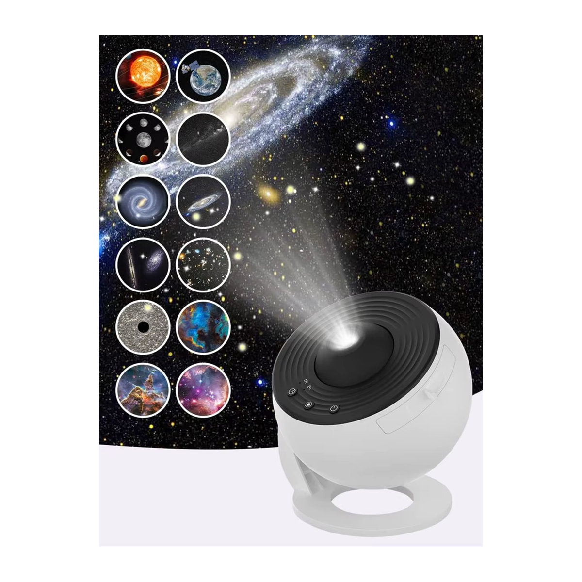 LED Galaxy-Projektor für Schlafzimmer und Zuhause als Planetarium und Raumdekoration - Bild 5