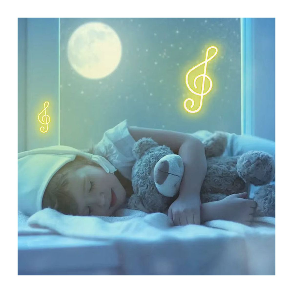 LED Neon Lampe in Musik Noten und Gitarren Design für Wohnzimmer, Schlafzimmer und Party Dekoration - Bild 2
