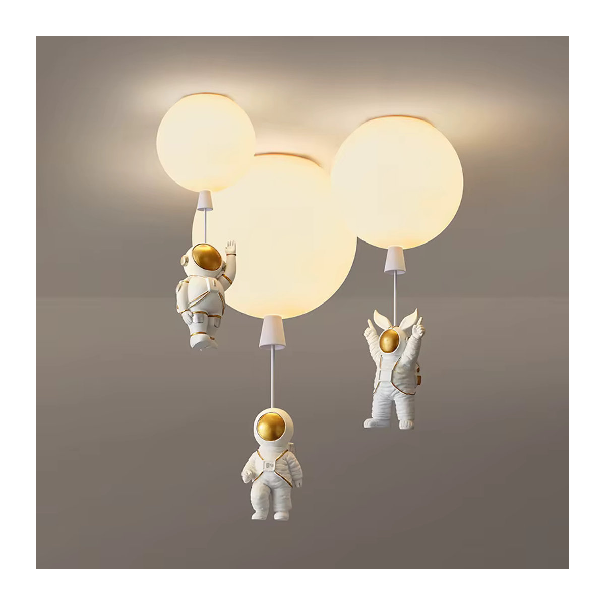 LED Pendelleuchte Lava Ball in Weiß im skandinavischen Design für das Kinderzimmer - Bild 2