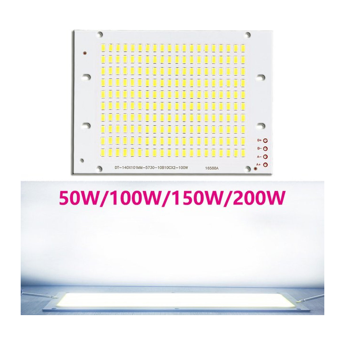 LED-SMD-Platine mit Smart IC für Außenstrahler, Kaltweiß, DC32-36V - Bild 1