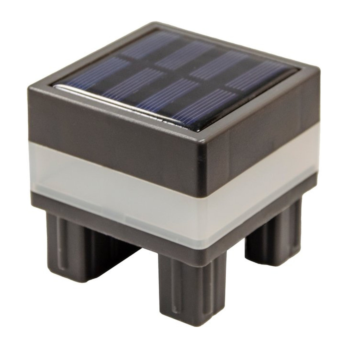 LED-Solarleuchte elephant in Schwarz für Aluminiumpfosten mit minimalistischem Design und IP44 Schutz - Bild 1
