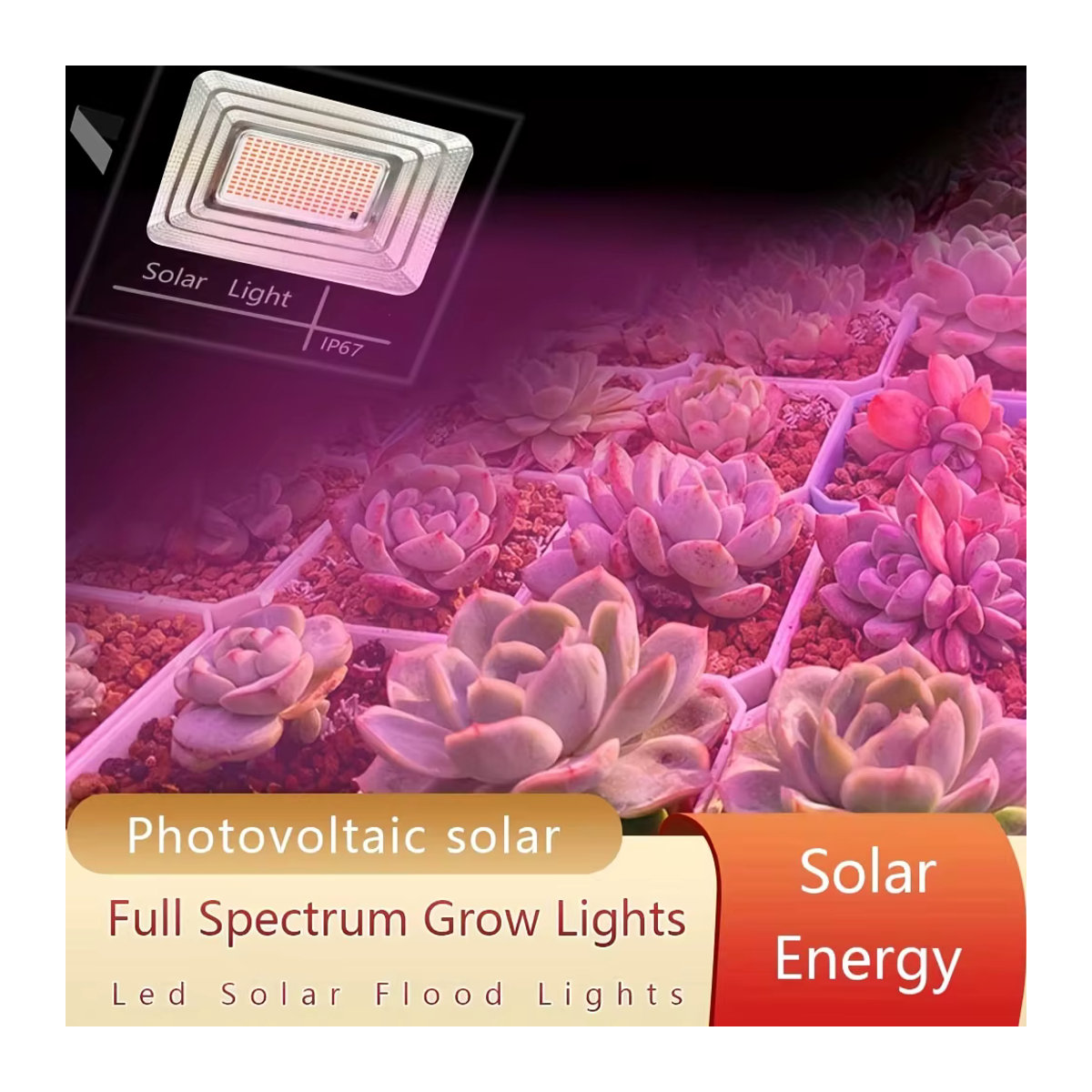ledcbet Vollspektrum Solar LED Pflanzenlampe mit Fernbedienung, wasserdichte Phytolampe für Indoor Hydroponik und Gewächshaus - Bild 2